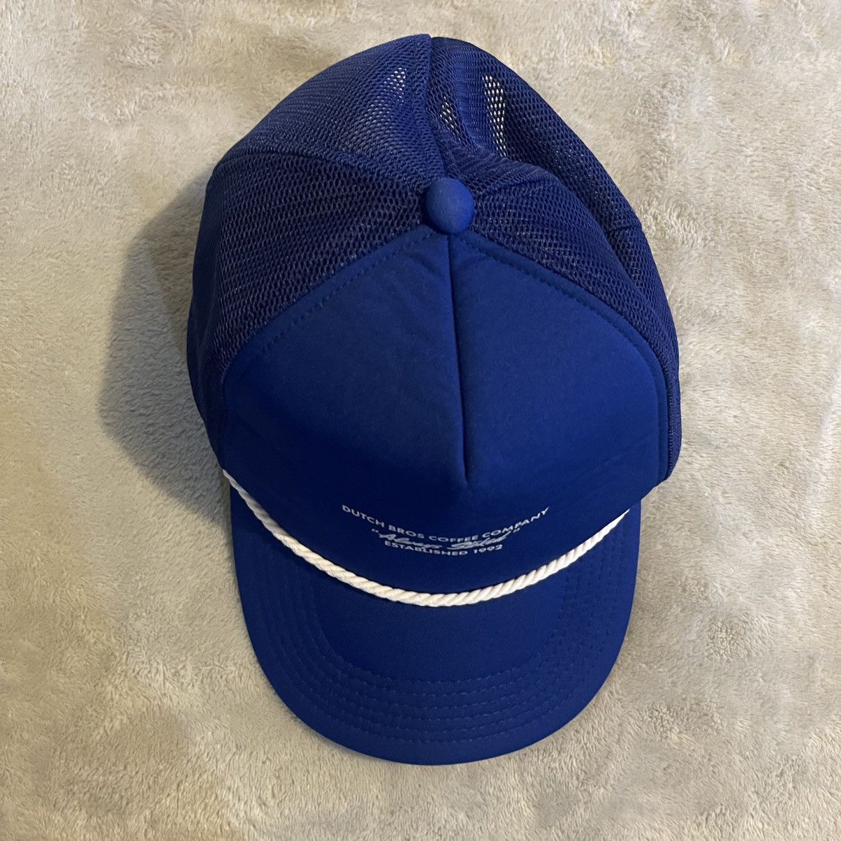 Other Dutch Bros Coffee Cap Men One Size Blue Trucker Hat Employee Size ONE SIZE - 6 Thumbnail