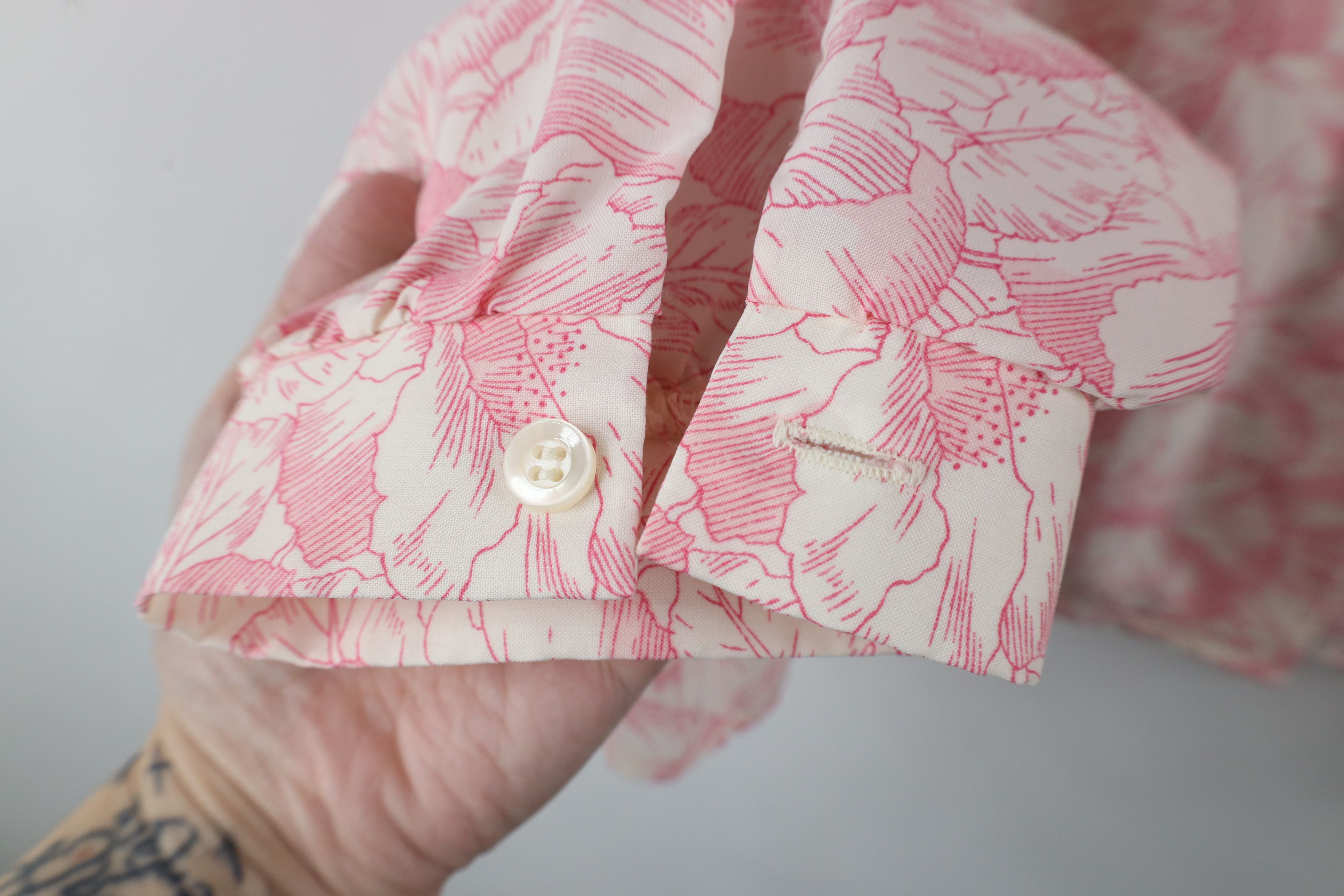 Vintage Vintage 70s Streetwear Collared Button Shirt Pink USA Size XXL / US 16-18 / IT 52-54 - 6 Thumbnail