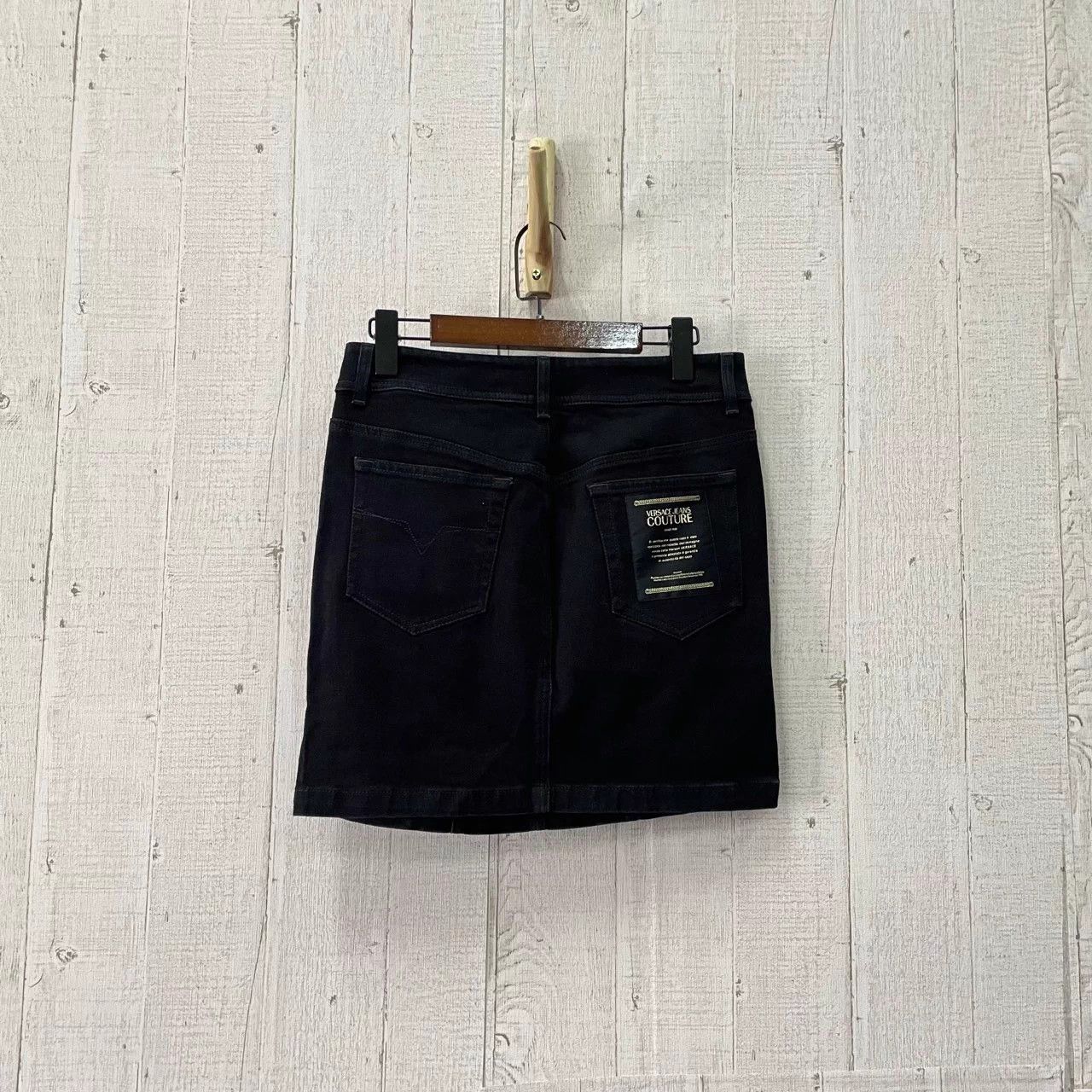 Versace VERSACE Tie-Strap Denim Mini Skirt New 36,40,44 Size 30" / US 8 / IT 44 - 2 Thumbnail