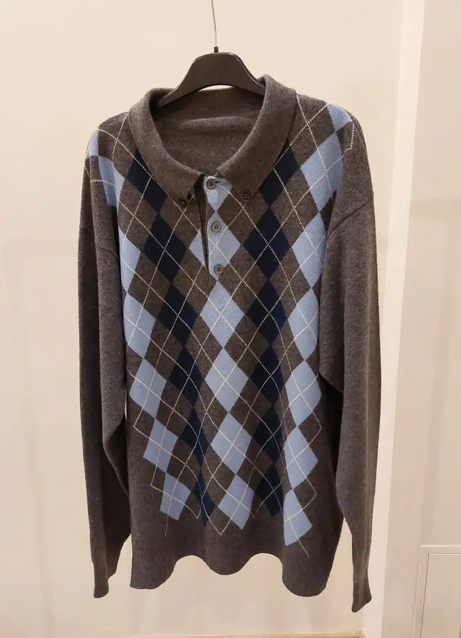 image of 100% Cashmere Sweater Gray Luxury Soft 80's 90's Vintage in Grey, Men's (Size Large)