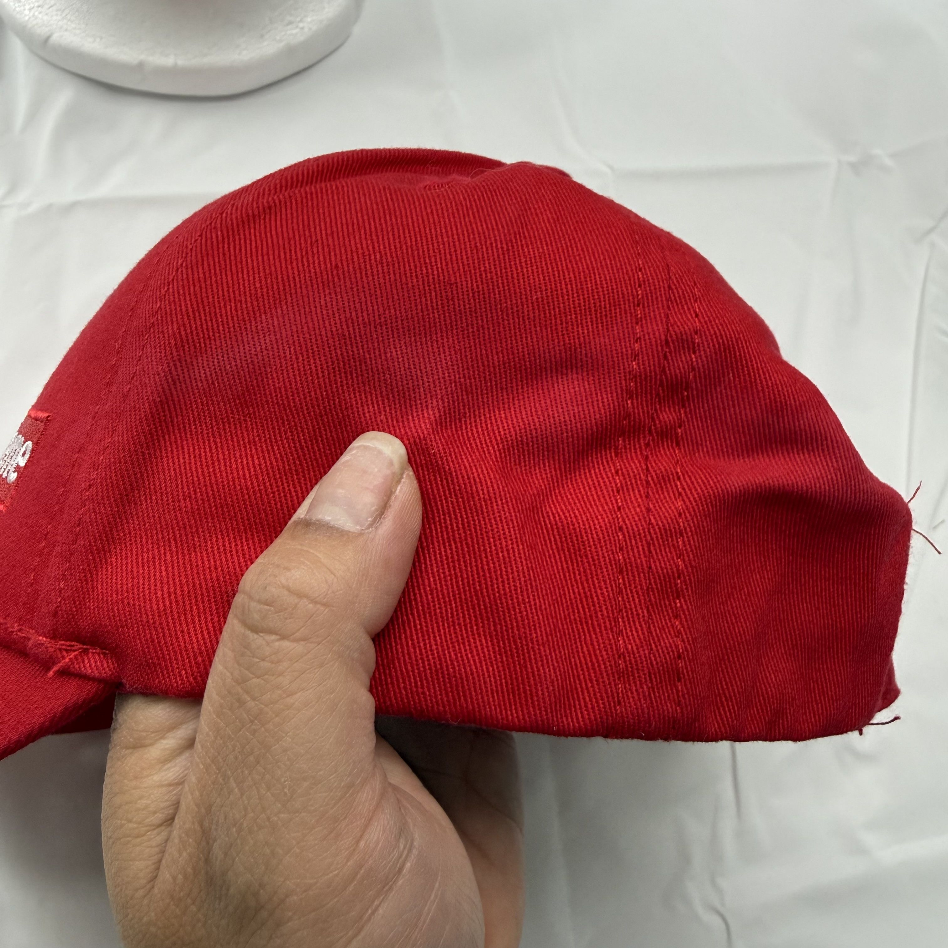 Supreme Supreme Red Baseball Cap Hat Box Adjustable Strapback Mens Size ONE SIZE - 11 Thumbnail