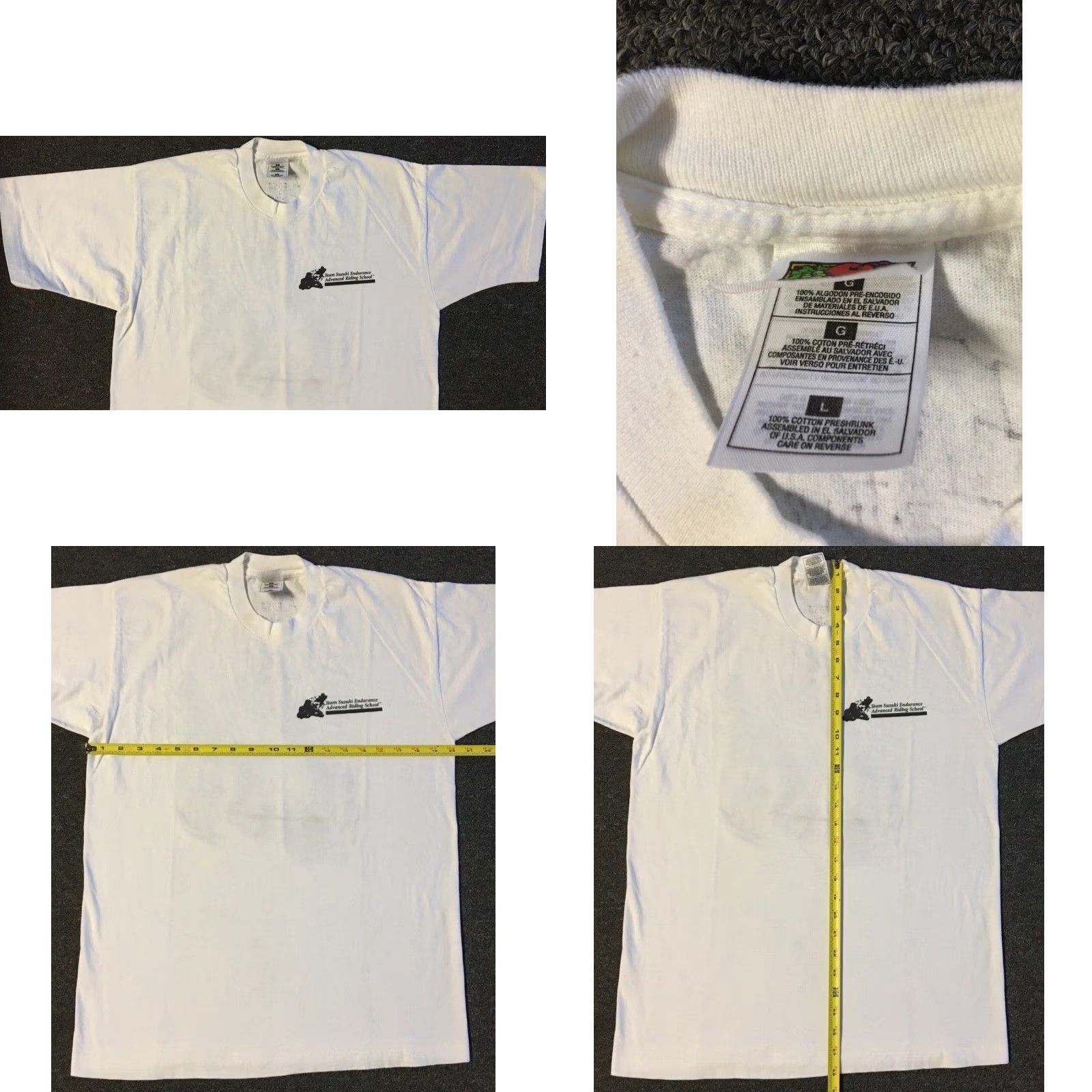 Vintage Vtg 90s Team Suzuki Advanced Riding School Shirt L Racing Motorcycle Car Grunge Shirt Mens White Vintage 90s Suzuki Endurance Size US L / EU 52-54 / 3 - 8 Thumbnail