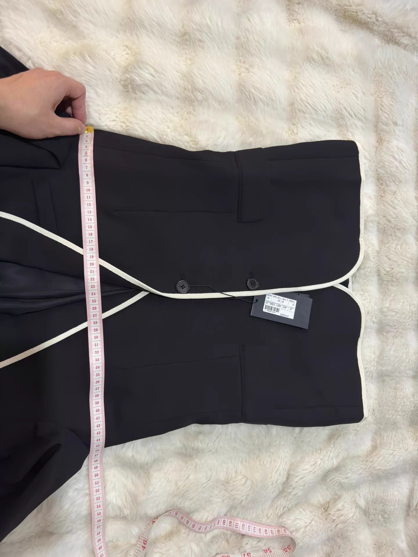 Saint Laurent Paris Saint Laurent black & white wool silk blazer 44 new with tags Size 44R - 7 Thumbnail