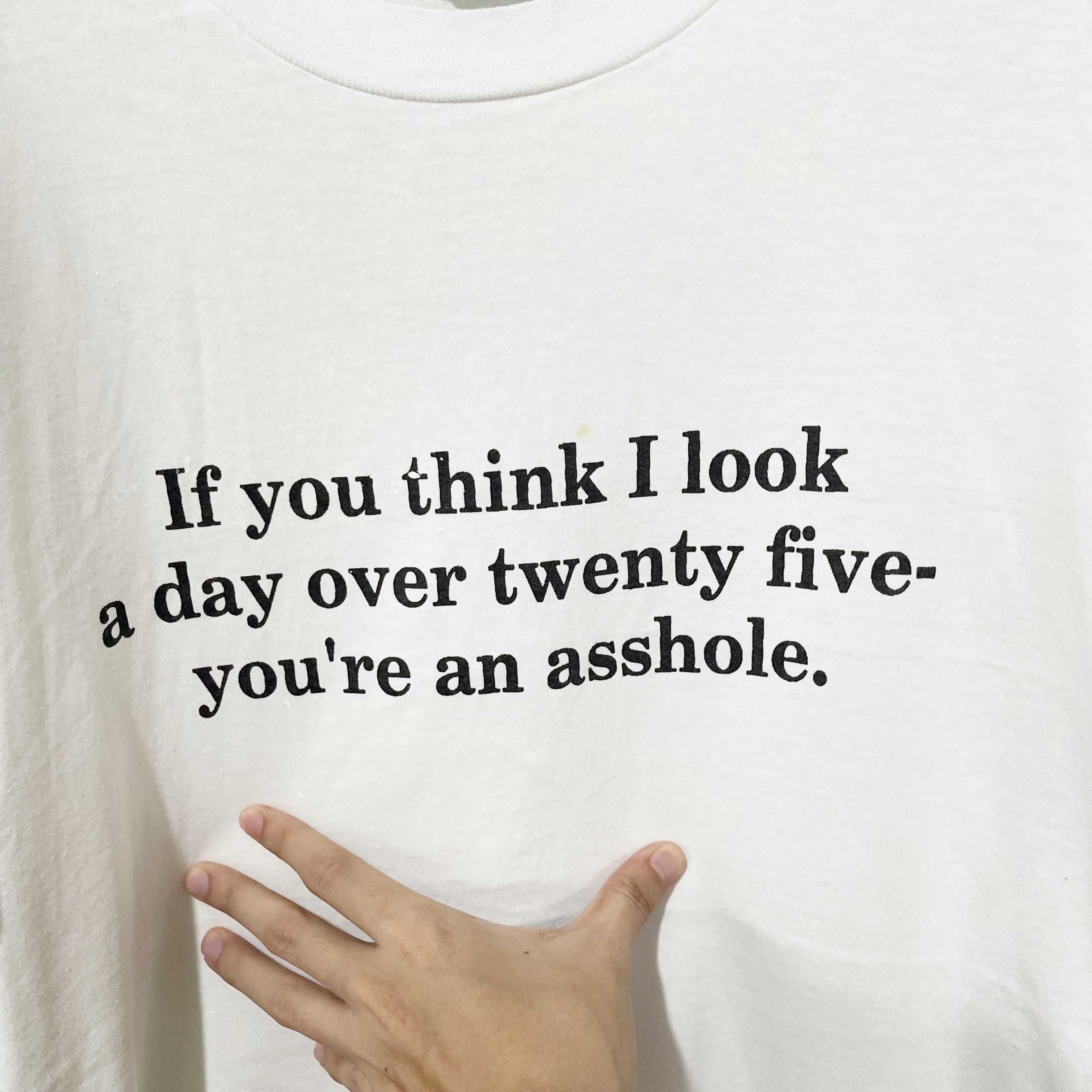 Vintage Vintage 90s If You Think I Look a Day T-shirt Size US XL / EU 56 / 4 - 2 Thumbnail