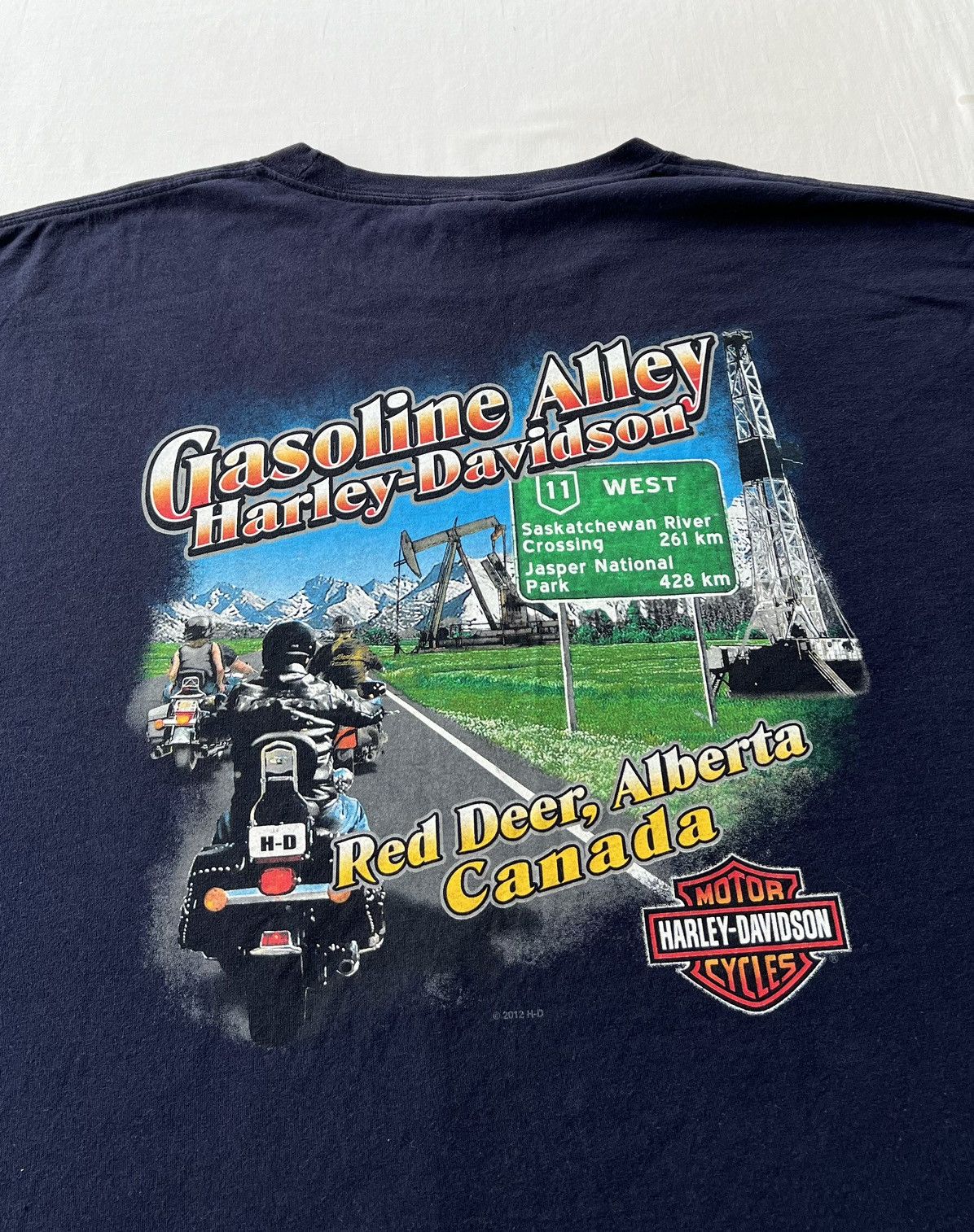 Harley Davidson Vintage 2014 Harley Davidson Joker Canada Long Sleeve Size US XXL / EU 58 / 5 - 16 Thumbnail