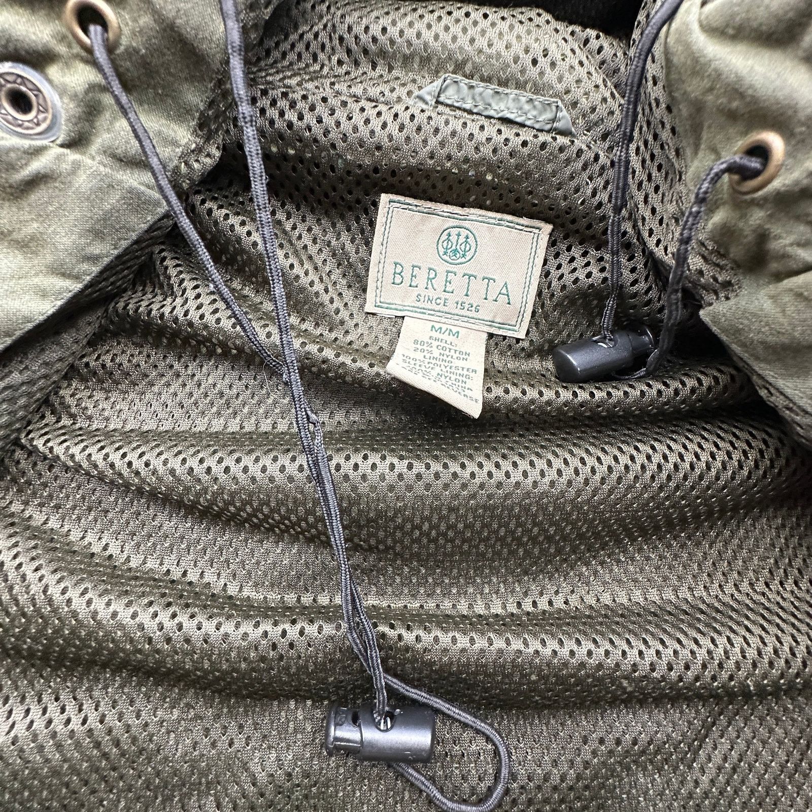 Beretta Vintage Beretta Waxed Cotton Meshed Lined Jacket Mens Medium Size US M / EU 48-50 / 2 - 7 Thumbnail