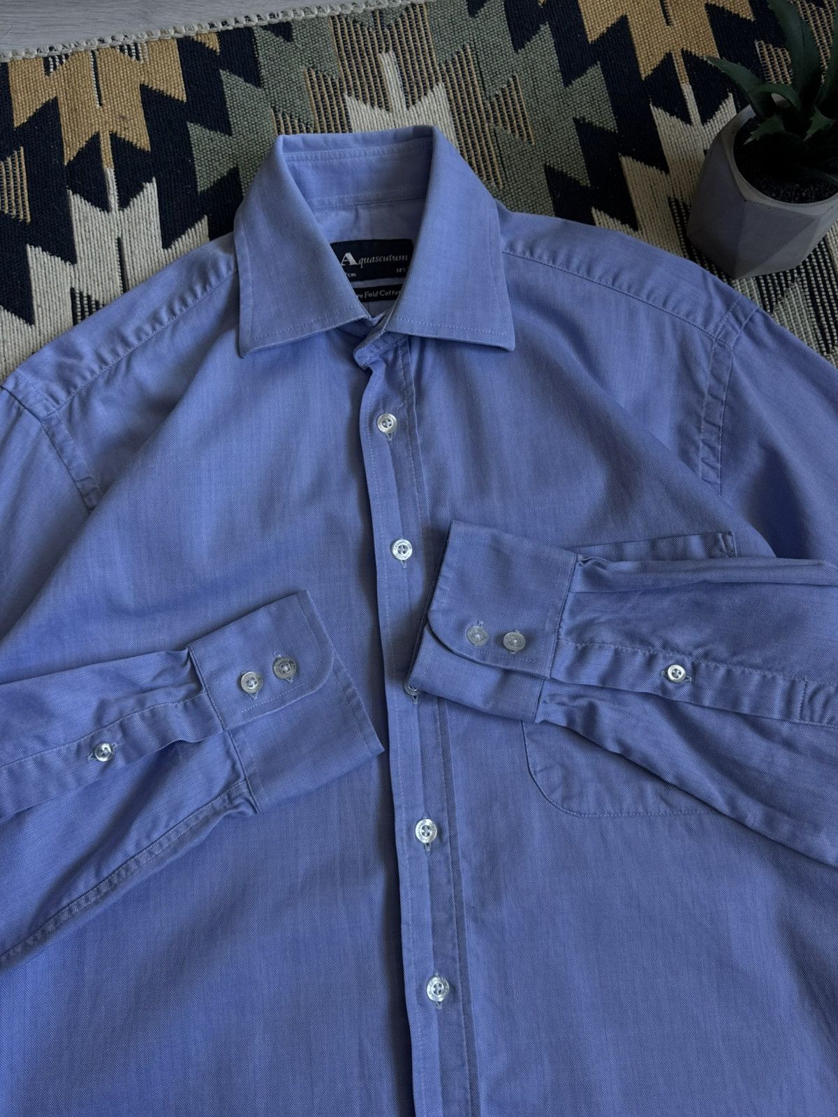 Aquascutum Vintage Aquascutum Button Up Shirt Size US S / EU 44-46 / 1 - 6 Thumbnail