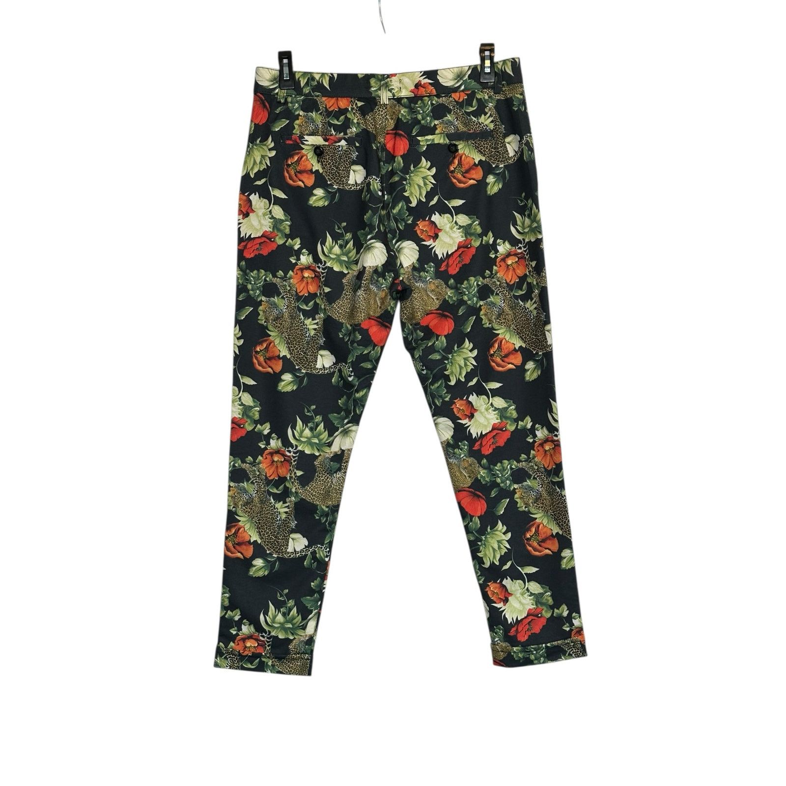 RNT23 RNT 23 floral print pleated cuffed cropped pants size Large Size US 34 / EU 50 - 6 Thumbnail