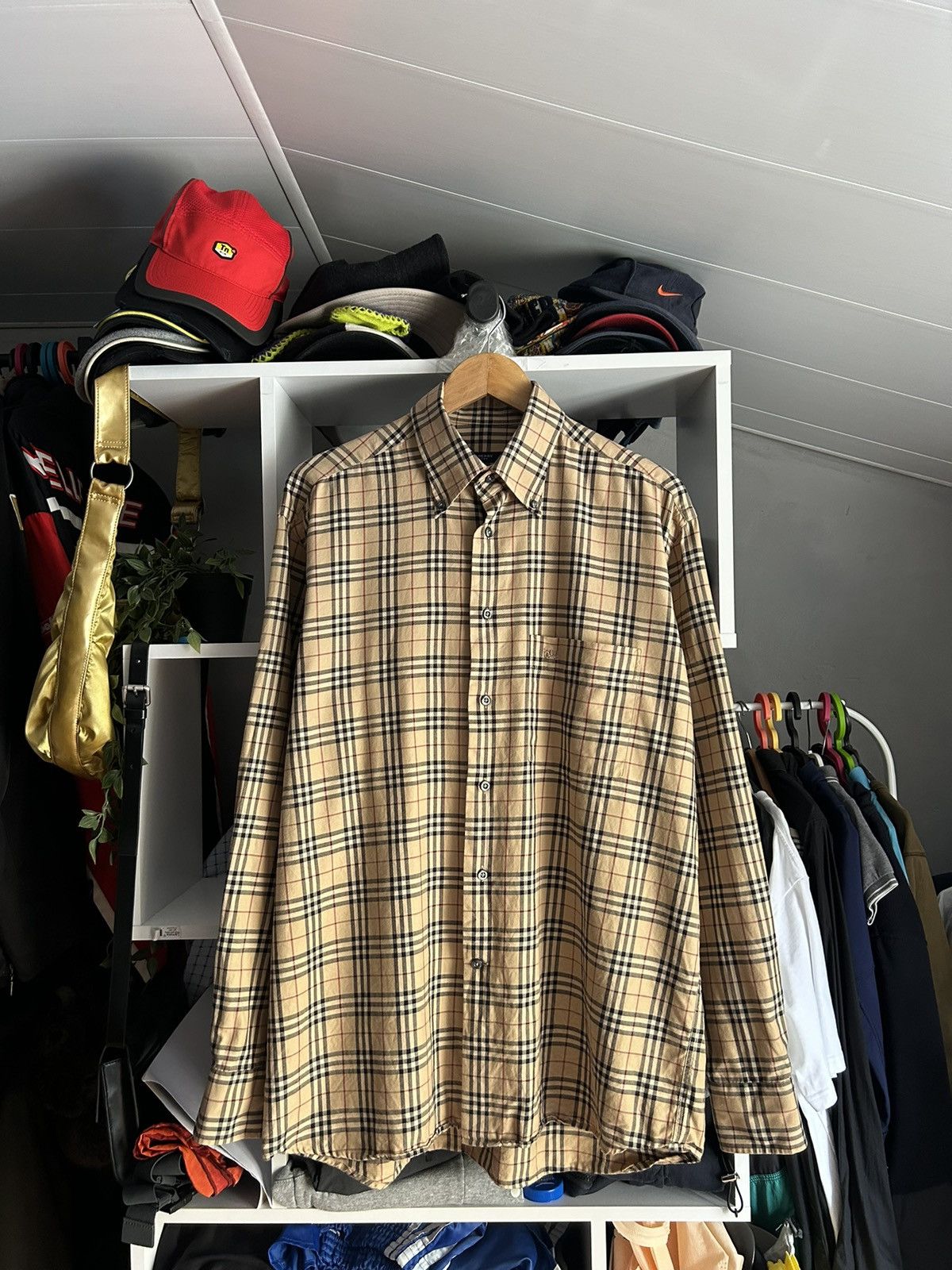 Burberry Vintage Burberry nova check shirt Size US XL / EU 56 / 4 - 1 Thumbnail
