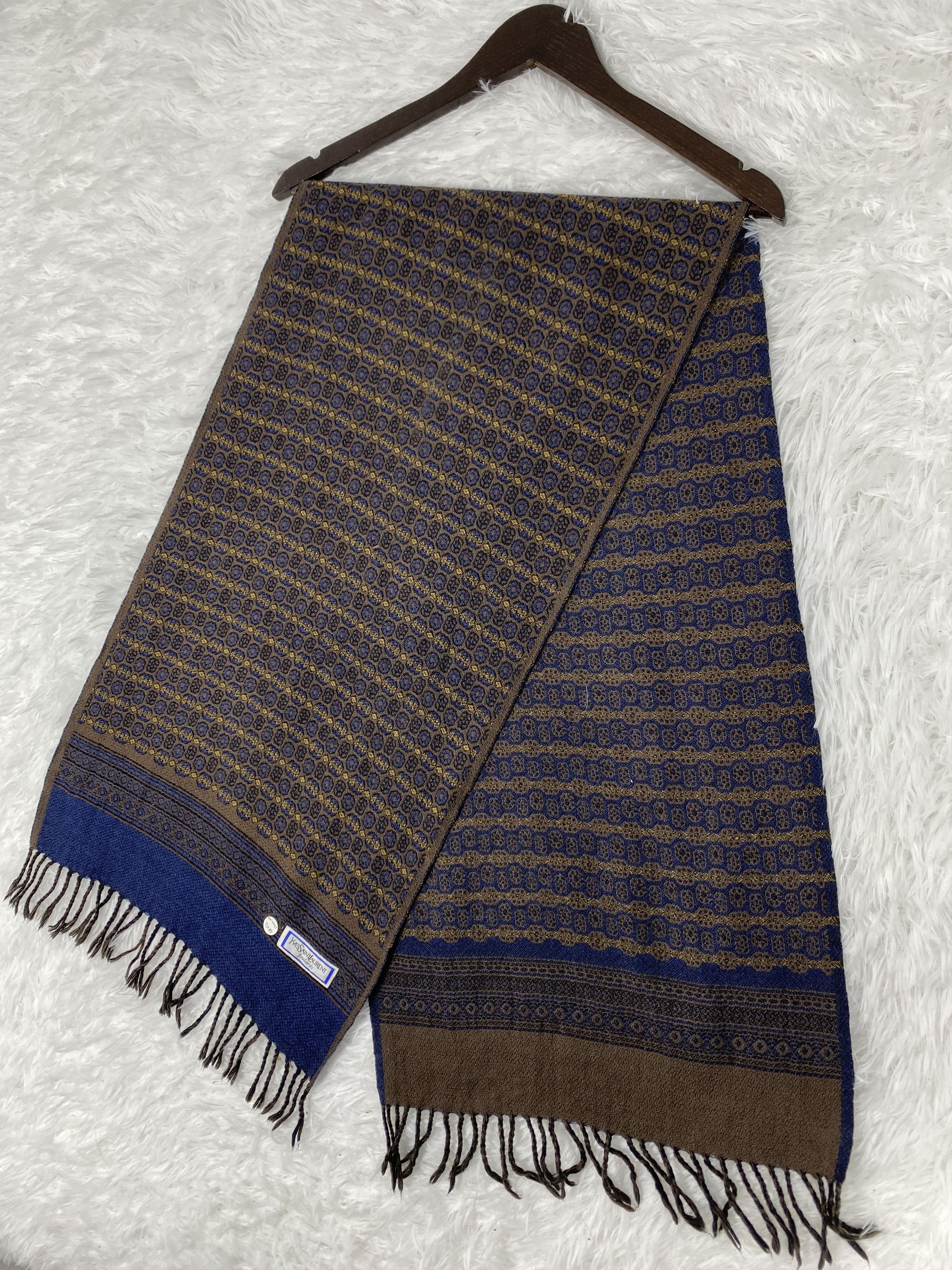 Vintage Vintage Yves Saint Lauren Scarf / Muffler Neckwear PM0097 Size ONE SIZE - 3 Thumbnail