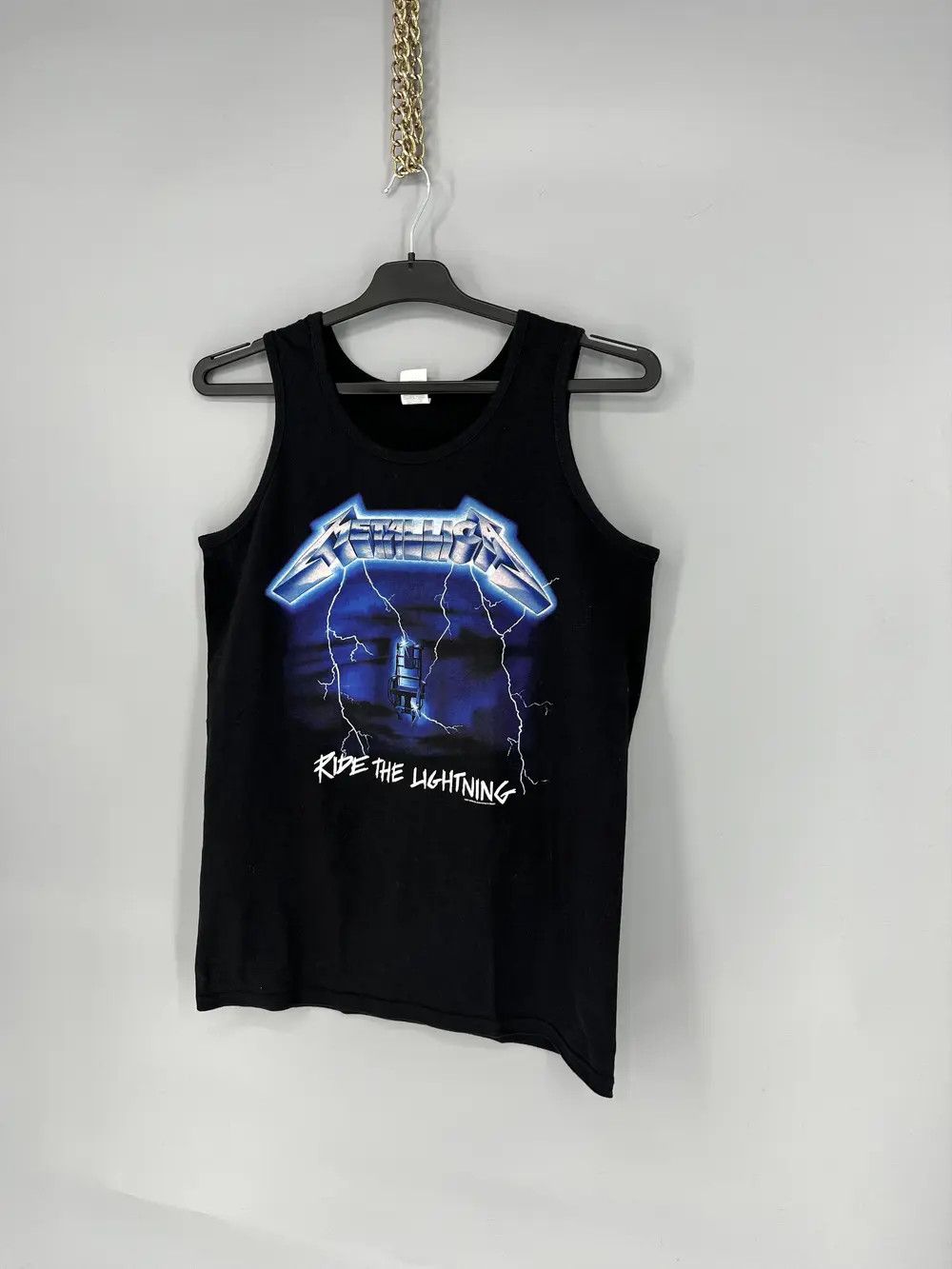 Band Tees Vintage Metallica Ride the Lightning Heavy Metal Rock Tshirt Size US M / EU 48-50 / 2 - 3 Thumbnail
