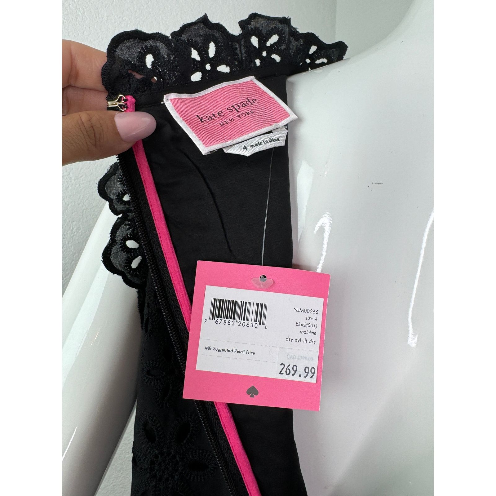 Kate Spade Kate Spade Daisy Eyelet Shift Dress SIZE 4 Size S / US 4 / IT 40 - 10 Thumbnail