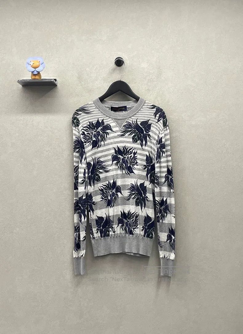 Louis Vuitton Louis Vuitton Striped floral sweater Size US S / EU 44-46 / 1 - 1 Thumbnail