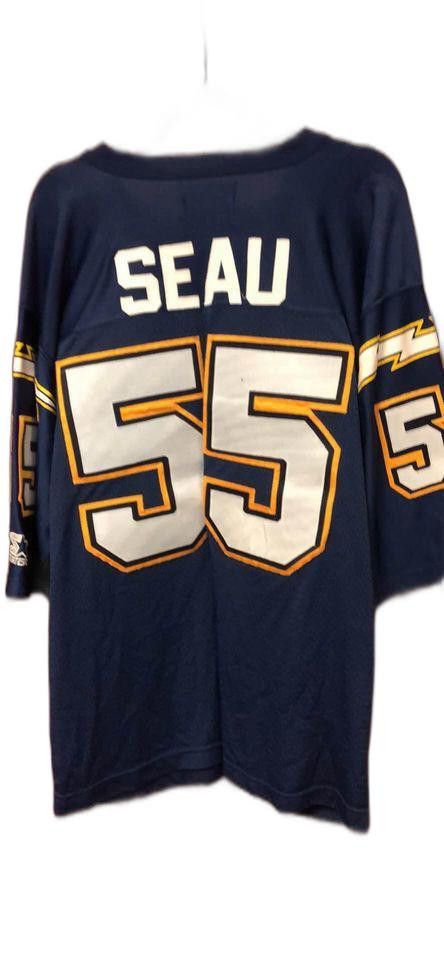 Starter Vintage Starter Navy Blue NFL Jersey - Junior Seau #55 Size ONE SIZE - 3 Thumbnail