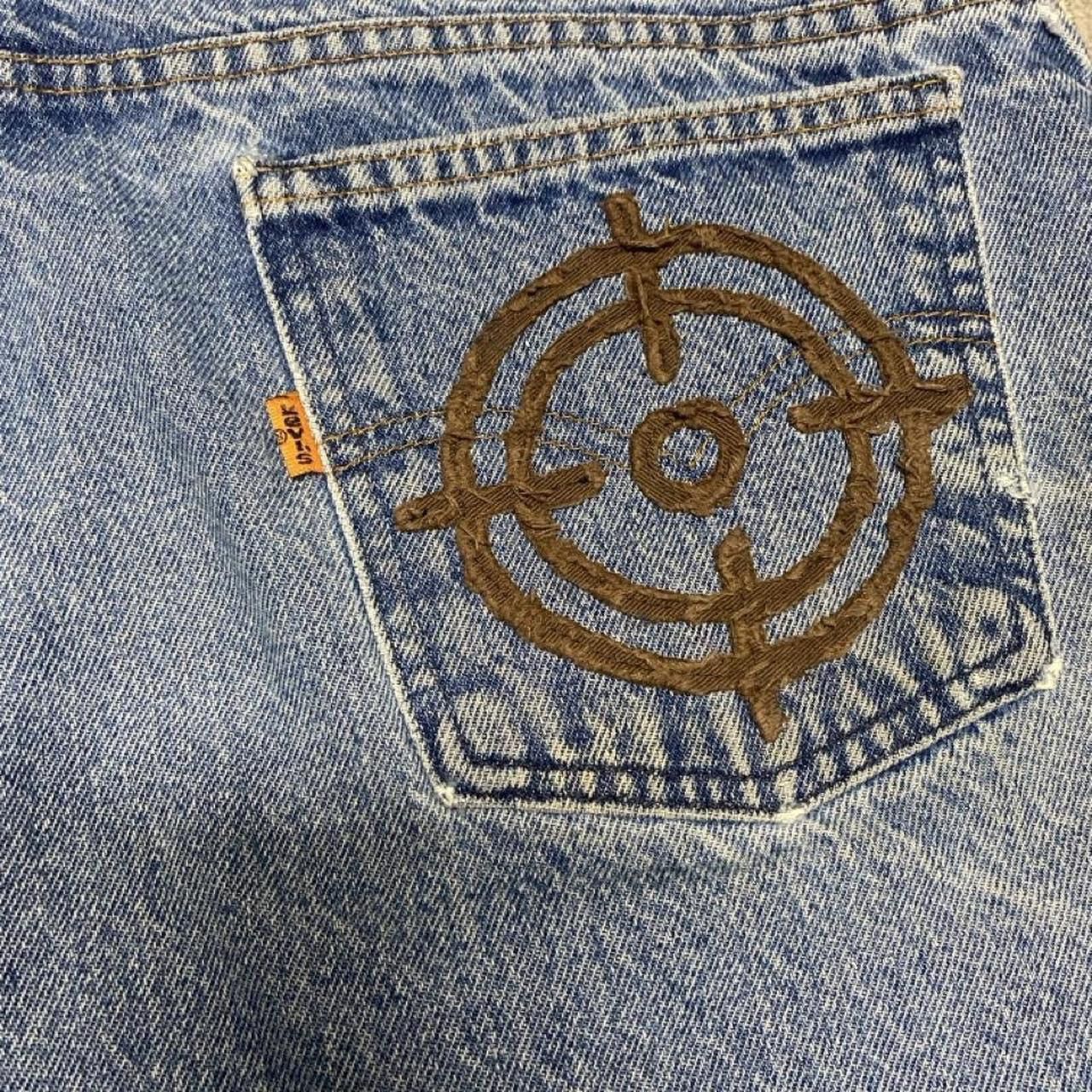Levi's Vintage orange tab Levi custom denim shorts Size US 37 - 5 Thumbnail