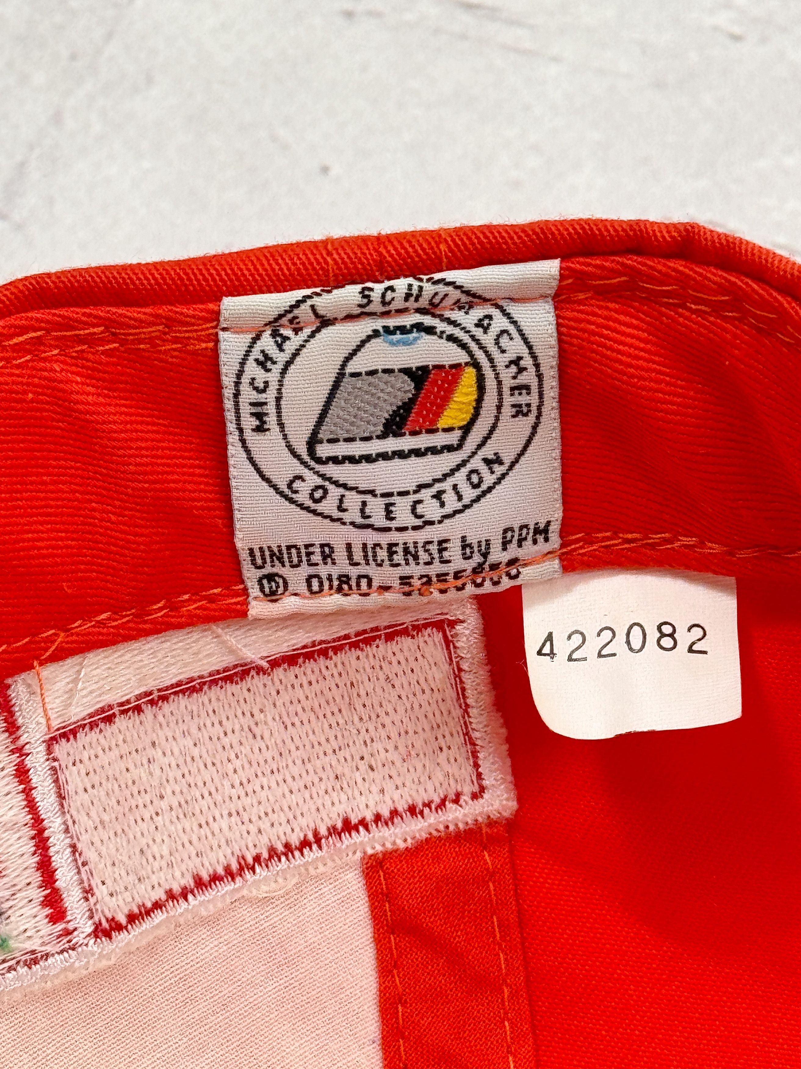 Ferrari × Formula 1 Vintage Ferrari Baseball Cap Michael Schumacher Signature Size ONE SIZE - 16 Thumbnail