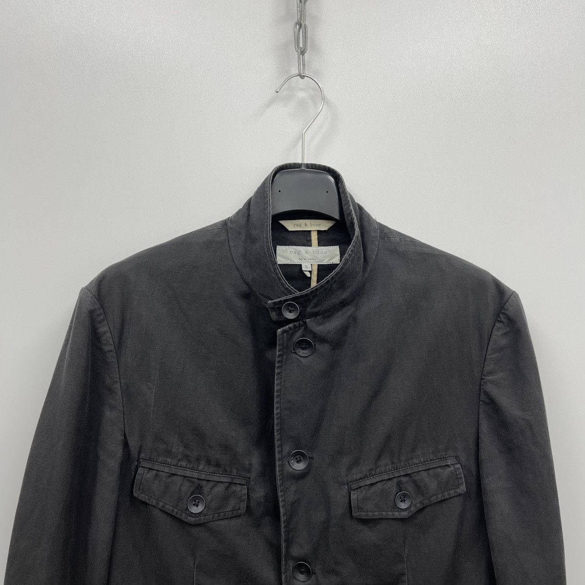 Rag & Bone Rag & Bone New York Cotton/Linen Blazer Grey Made in USA Size US L / EU 52-54 / 3 - 4 Thumbnail