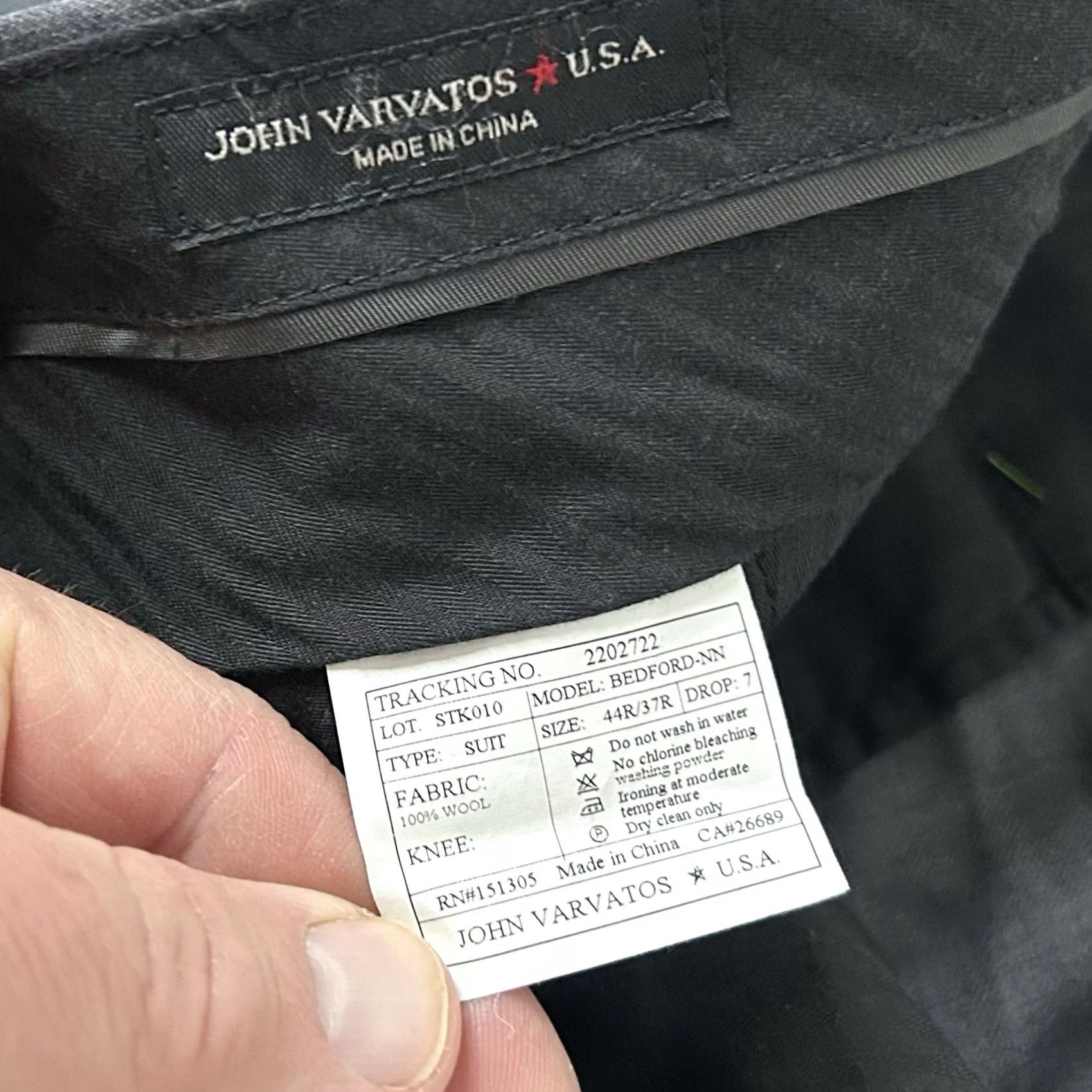 John Varvatos John Varvatos USA Pants 37 x 29 Wool Flat Front Gray Formal Dress Pants Mens Regular Inseam 29 Dress Pants Gray Wool 100% Formal Size US 37 - 3 Thumbnail
