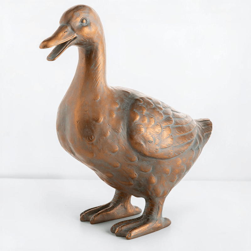 Other Duck Family Statues, Faux Bronze Pond Decor, Lawn Decor Size ONE SIZE - 2 Thumbnail