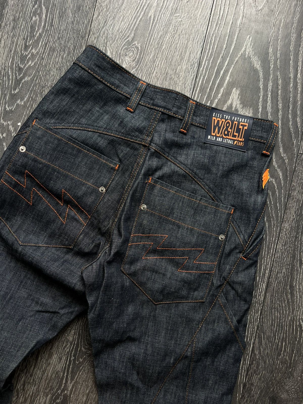 Walter Van Beirendonck NOS 1990‘s Straight Legal Fade Jeans Size US 27 - 1 Thumbnail
