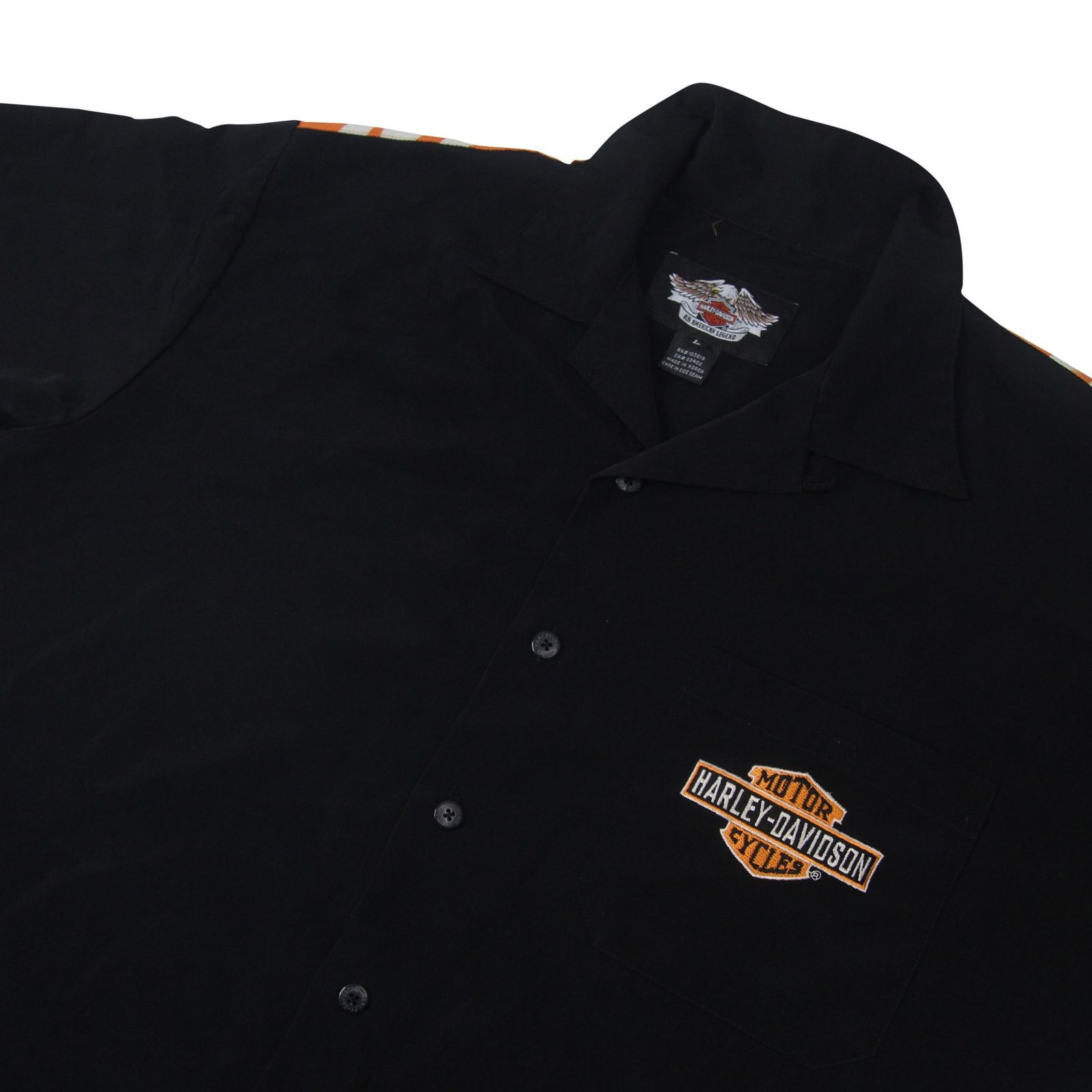 Harley Davidson × Vintage Harley Davidson Jimmy Chann Champion Button Down Shirt Size US L / EU 52-54 / 3 - 3 Thumbnail
