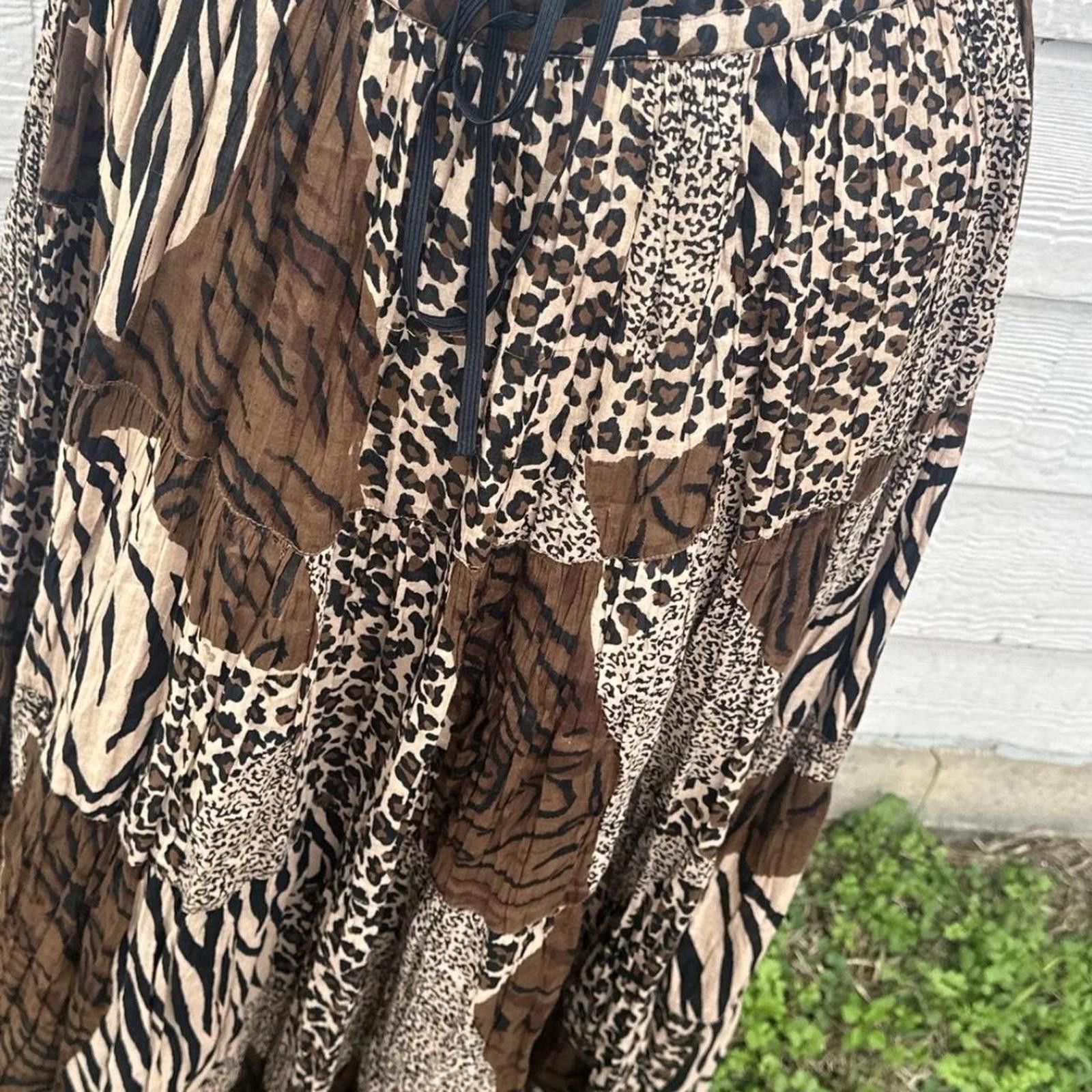 Other maxi skirt with animal print #boho vintage small to xl Size 30" / US 8 / IT 44 - 2 Thumbnail