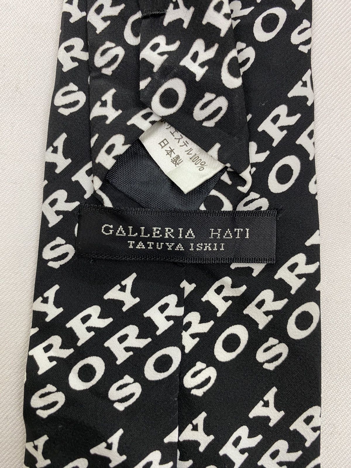 Japanese Brand Galleria Hati by Tatuya Iskii Sorry Ties Size ONE SIZE - 6 Thumbnail
