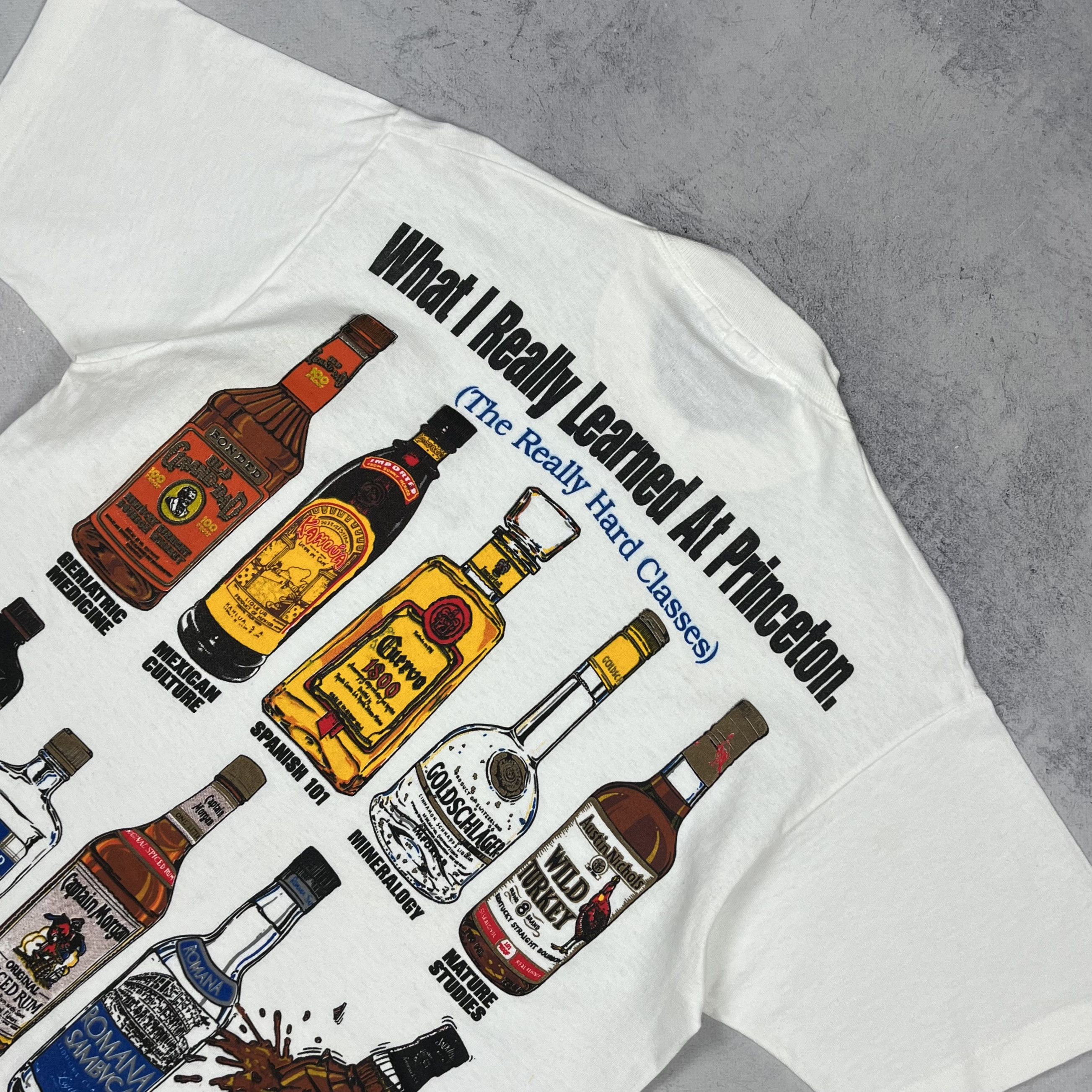 Vintage Vintage “What I Really Learned” Alcohol Funny T Shirt 1994 Size US M / EU 48-50 / 2 - 7 Thumbnail