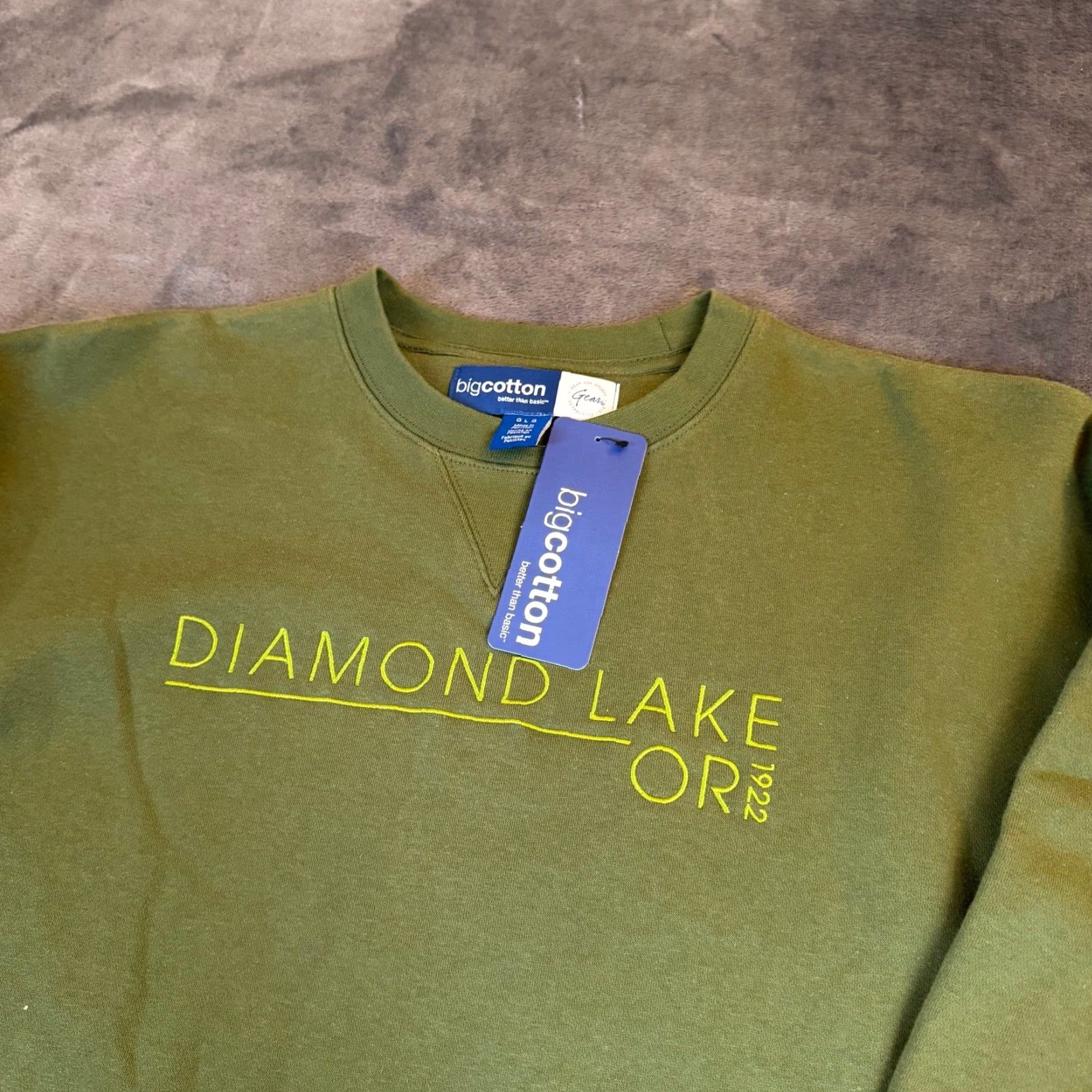 Vintage GEAR FOR SPORTS Big Cotton Sweatshirt Green Mens Large NEW Size US L / EU 52-54 / 3 - 2 Thumbnail