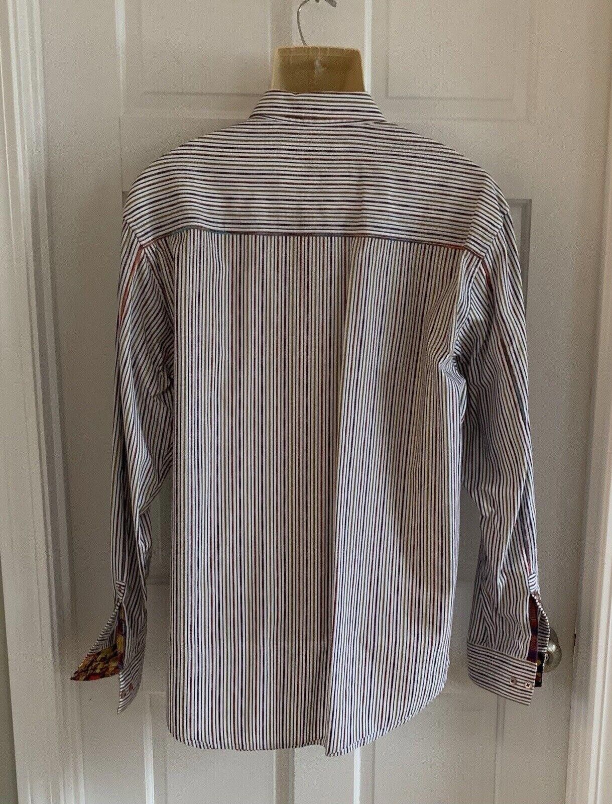 Robert Graham Robert Graham Sz L Shirt Long Sleeve Knowledge Wisdom Truth Size US XL / EU 56 / 4 - 6 Thumbnail