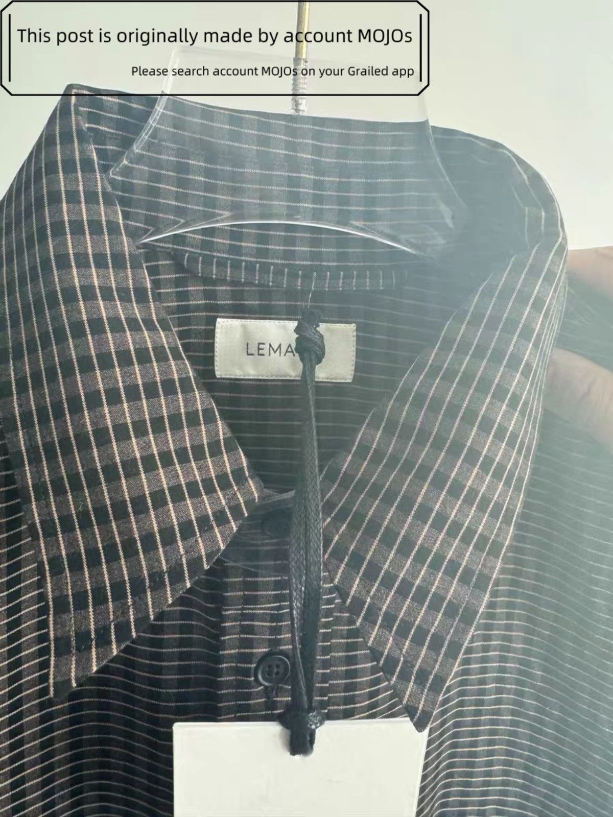 Lemaire Sz 46 Lemaire 19SS Plaid Pattern L/S Brown Shirt mojos1229 Size US S / EU 44-46 / 1 - 5 Thumbnail
