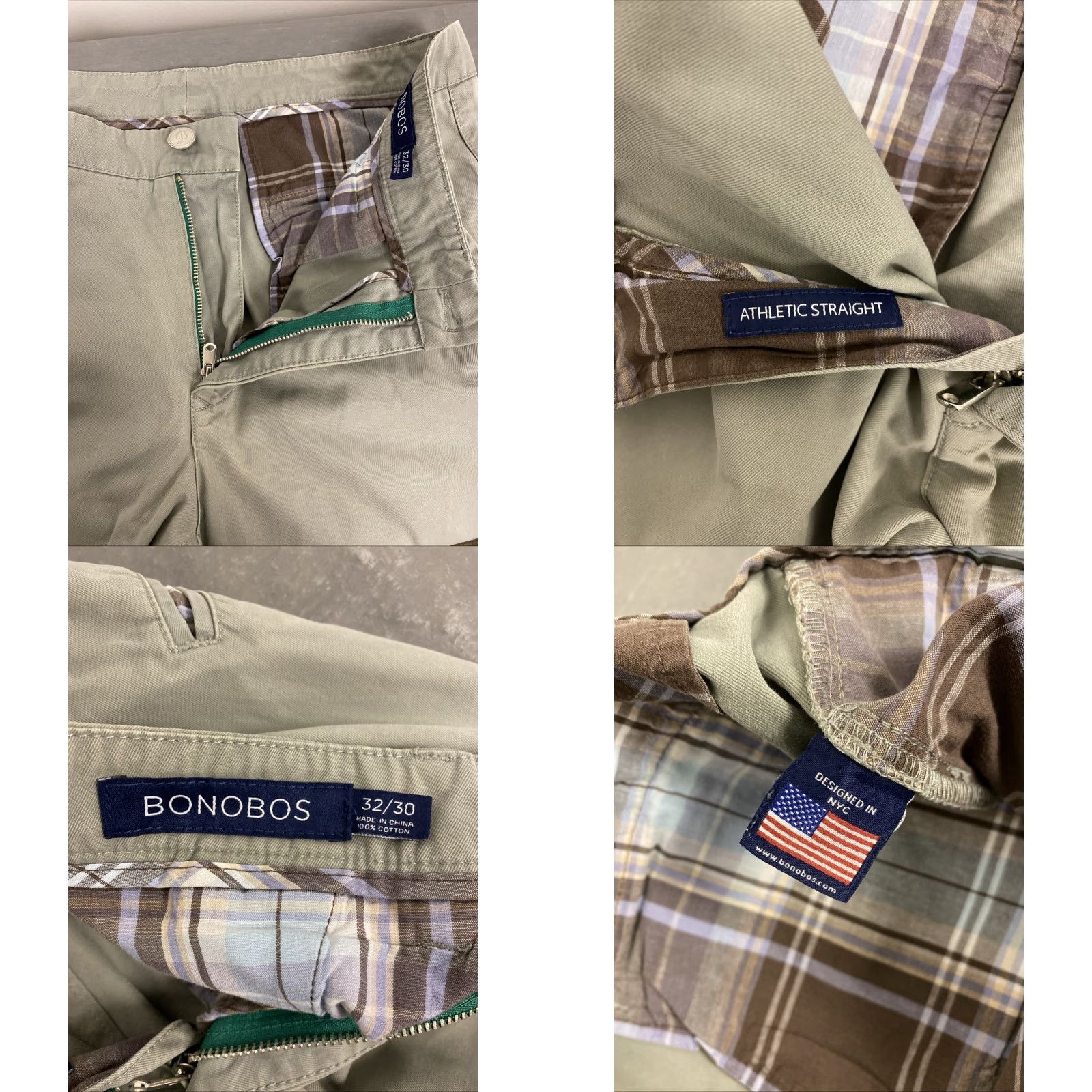 Bonobos VINTAGE Bonobos Men's Golf Pants Chino 32x30 Athletic Fit Gray Cotton Slimming Size US 32 / EU 48 - 8 Thumbnail