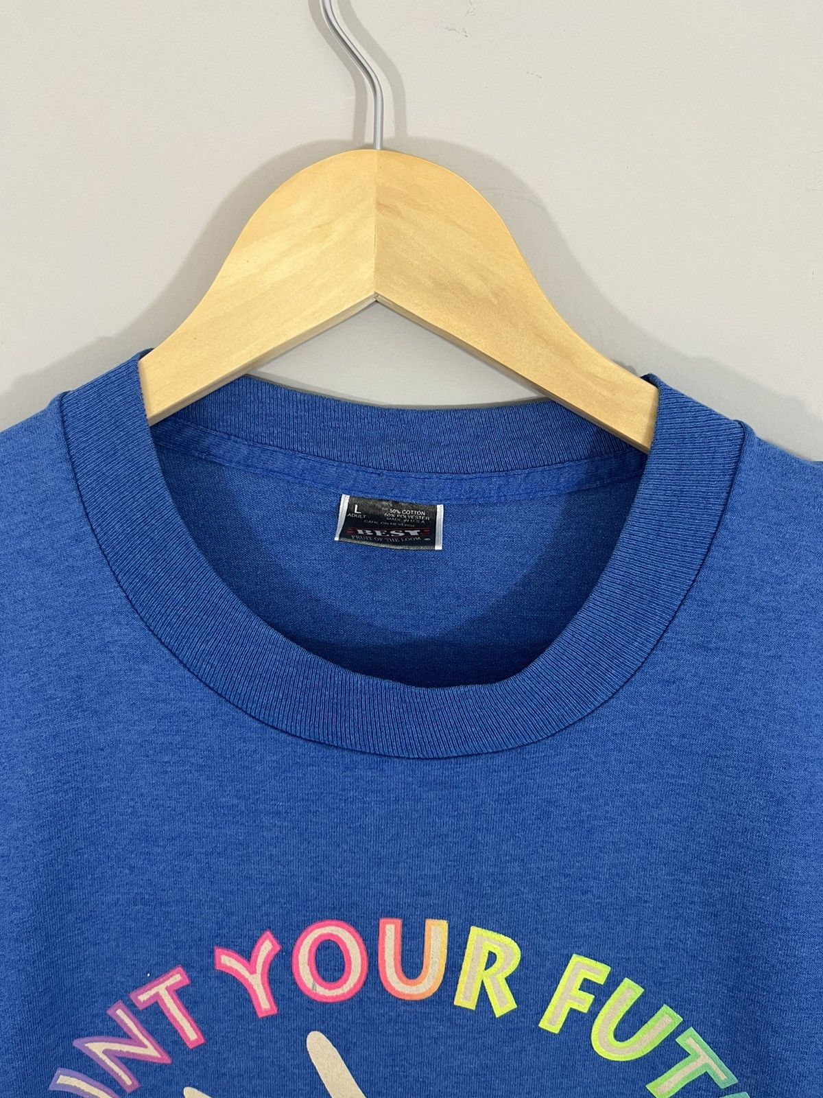 Vintage Single Stitch 80s Paint Your Future Neon Tee Size US L / EU 52-54 / 3 - 2 Thumbnail