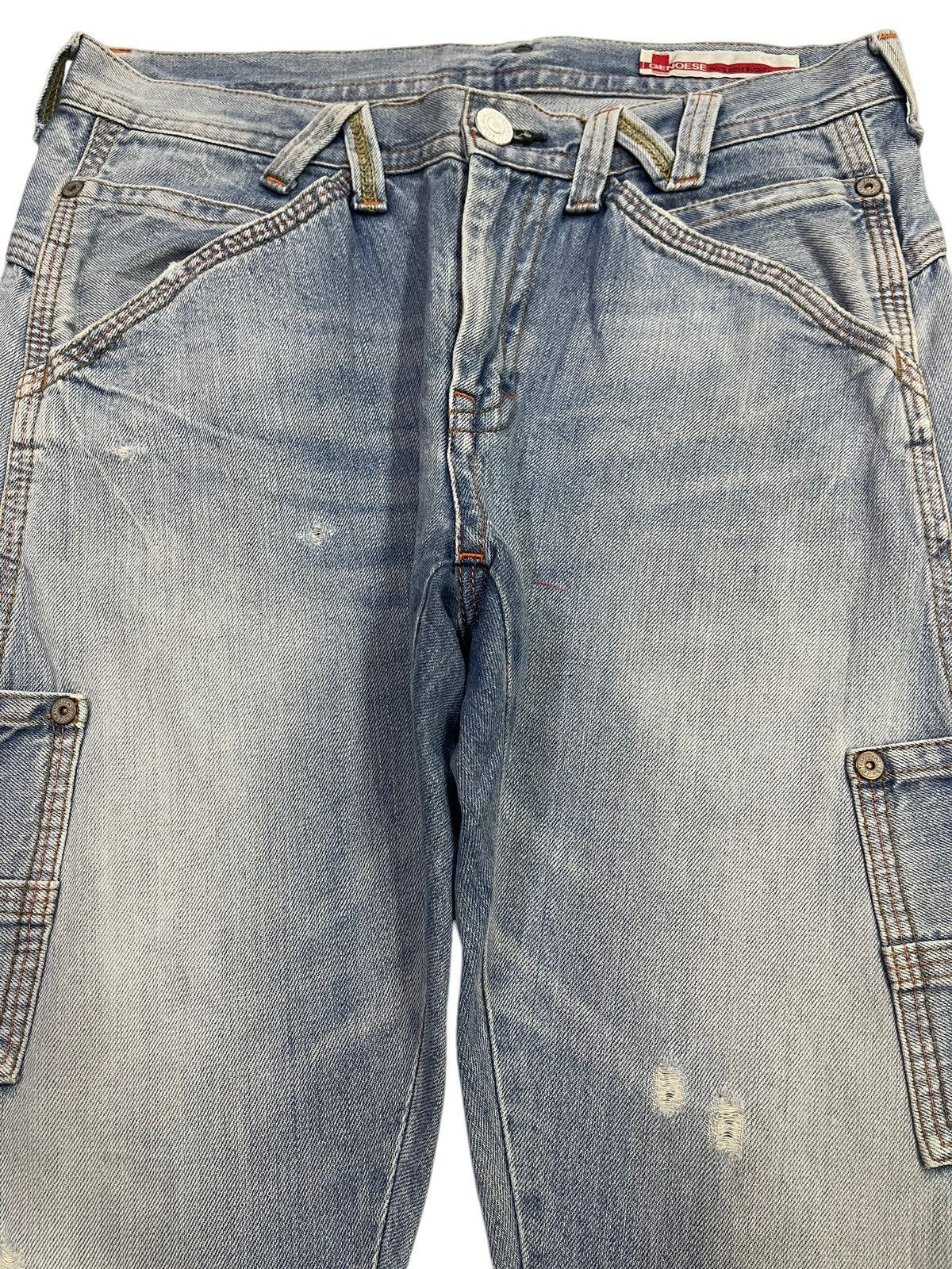 14th Addiction Vintage Japanese Brand Genoese Faded Wash Style Loose Jeans Size US 32 / EU 48 - 3 Thumbnail