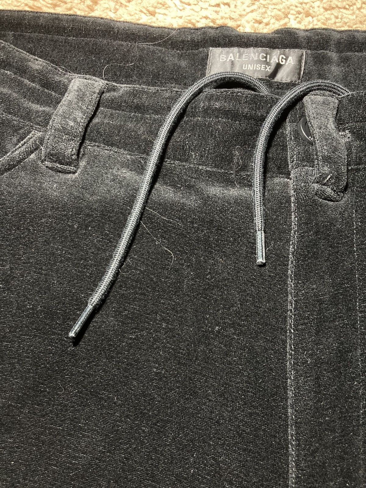 Balenciaga New 2022 Balenciaga Velvet Wide Leg Sweats Jean Velour Demna Size US 32 / EU 48 - 4 Thumbnail