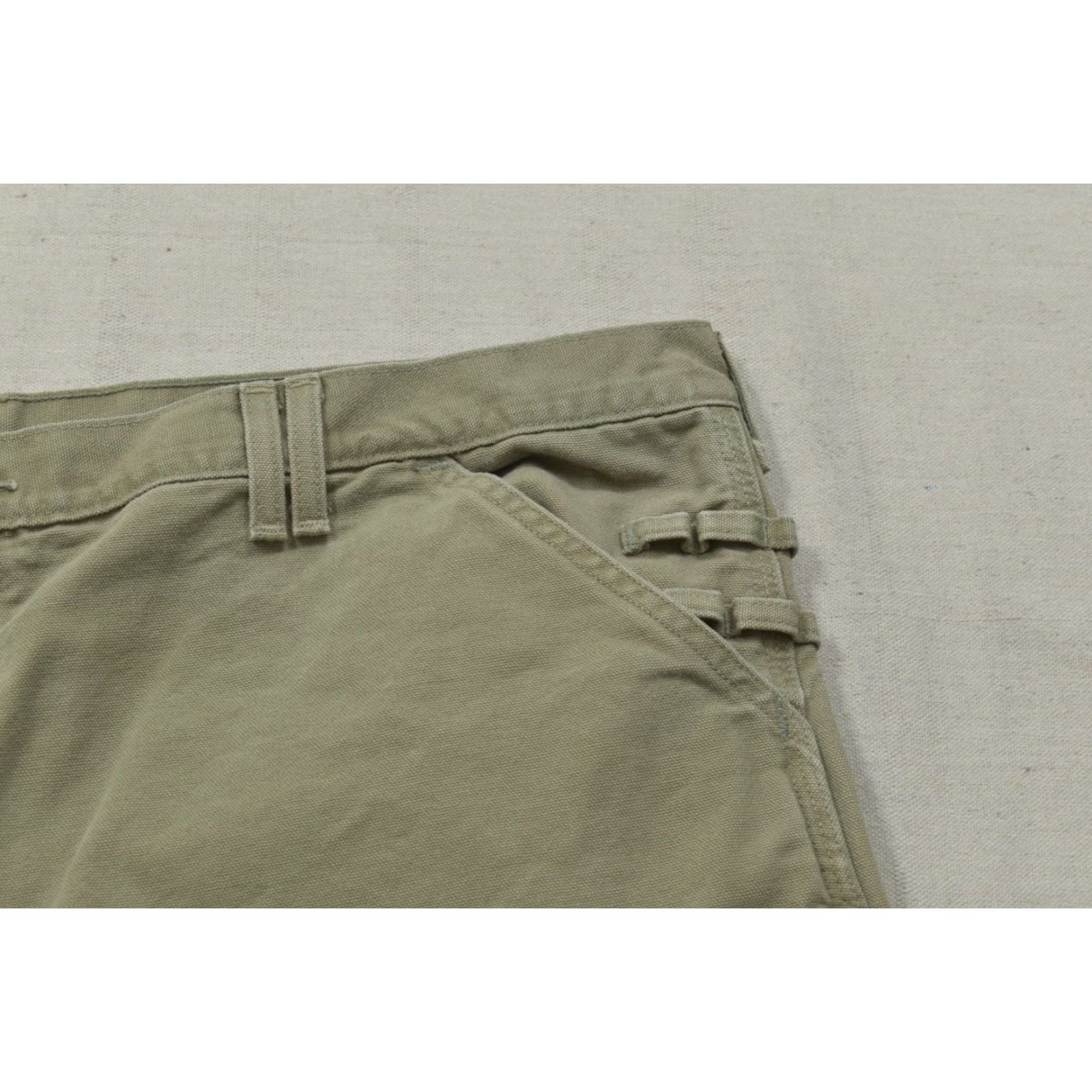 Carhartt Carhartt Men’s Cargo Pants Khaki Canvas 42x30 Relaxed Straight Workwear Pocket Dungaree Size 42 30 Regular Mens Size US 42 / EU 58 - 7 Thumbnail