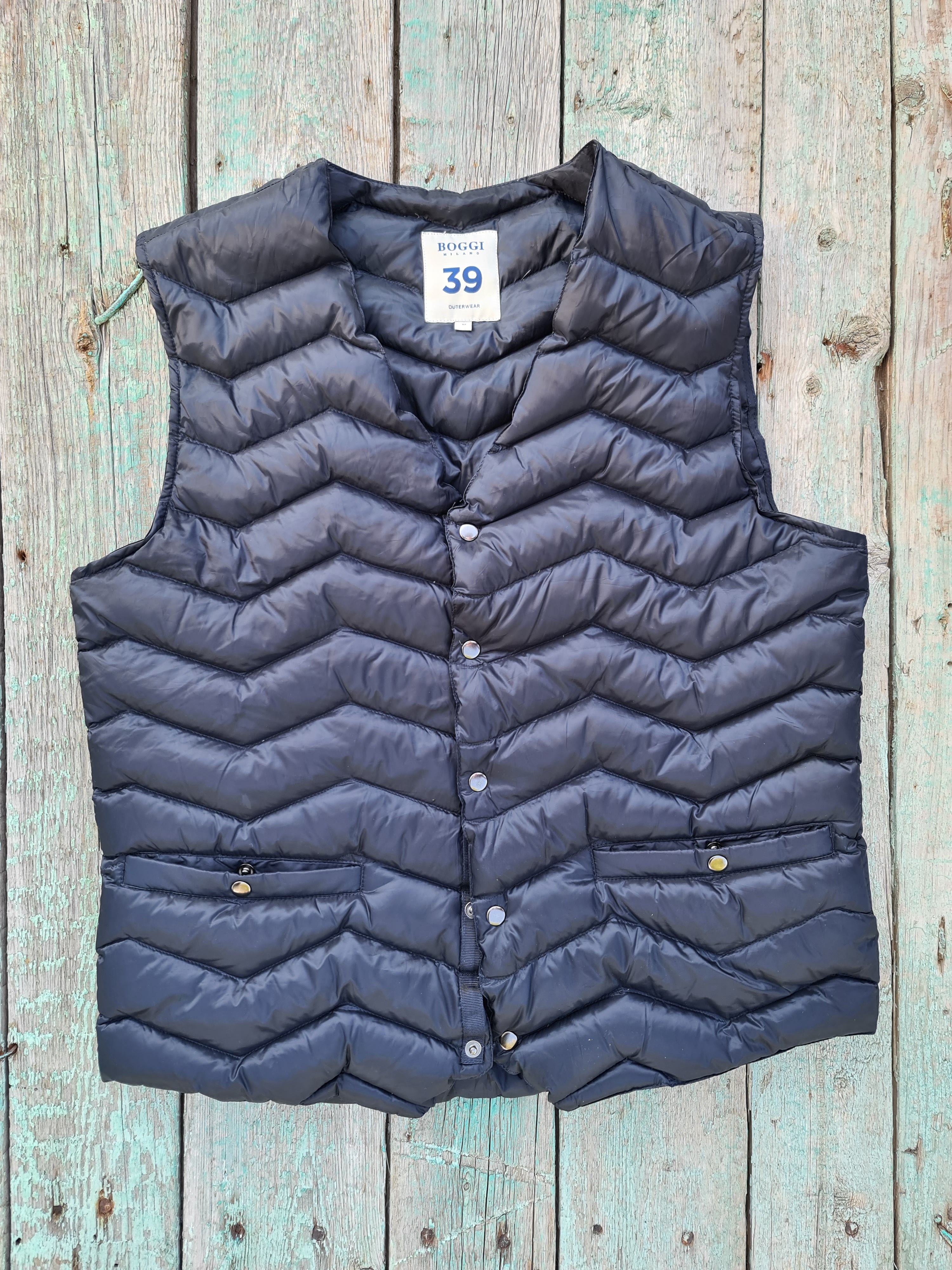Boggi BOGGI Milano 39 Down-filled Quilted Nylon Gilet Size US M / EU 48-50 / 2 - 1 Thumbnail