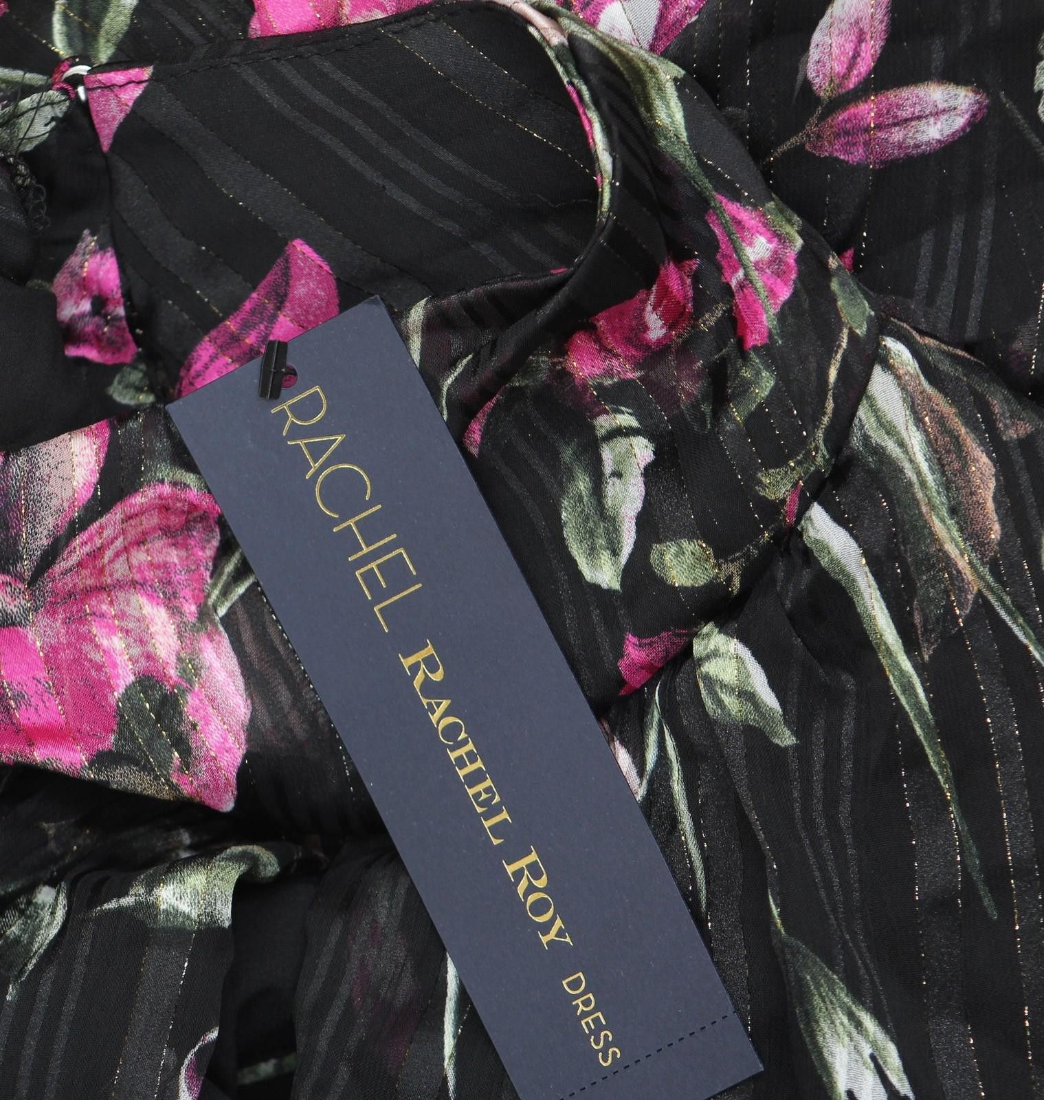 Other New Rachel By Rachel Roy Maxi Dress Cascade Garden Black 14 Size XL / US 12-14 / IT 48-50 - 3 Thumbnail