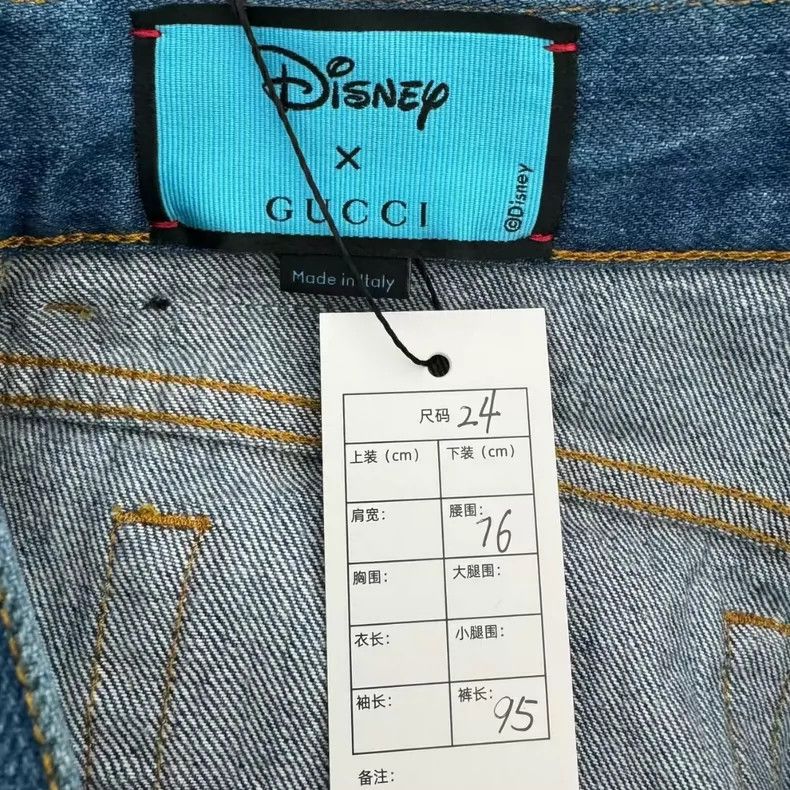 Gucci Gucci Size 24 Disney co-branded jeans size 24 2501-Nextarro Size US 26 / EU 42 - 2 Thumbnail