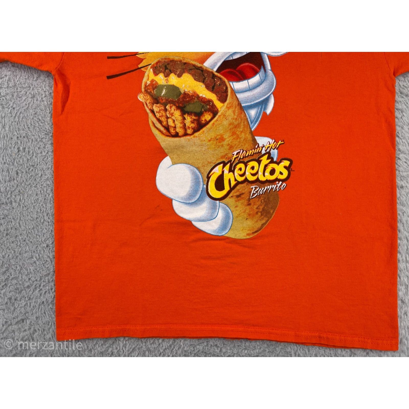 Vintage Taco Johns Shirt Mens Large Orange Flaming Hot Cheetos Burrito Chester Cheetah Size US L / EU 52-54 / 3 - 6 Thumbnail