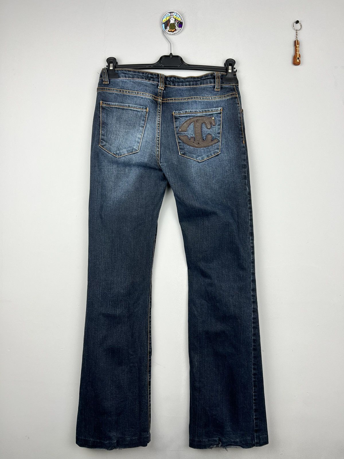 Just Cavalli × Roberto Cavalli Just Cavalli Avant-garde Roberto Jeans Denim Pants Y2K Size 28" / US 6 / IT 42 - 5 Thumbnail