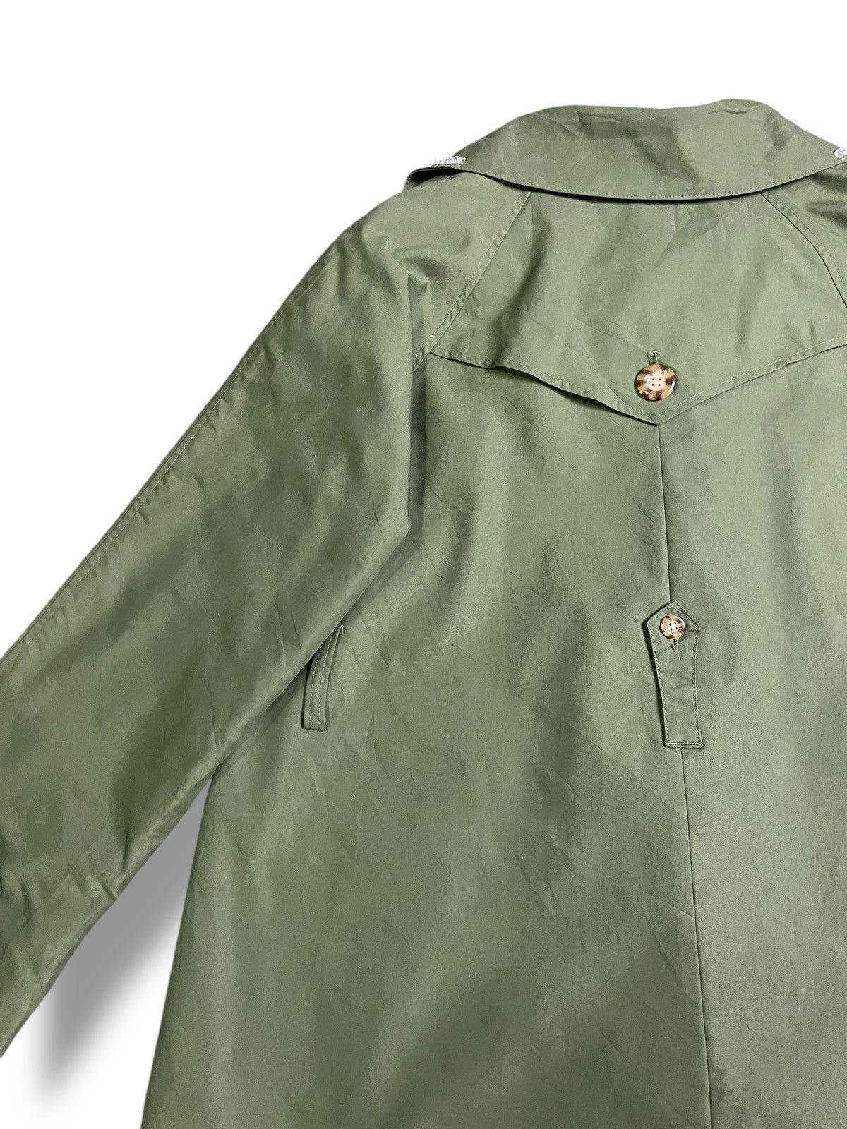 Designer × Japanese Brand × Vintage Embroidery Women Trench Coat Intrend (38) Size M / US 6-8 / IT 42-44 - 9 Thumbnail