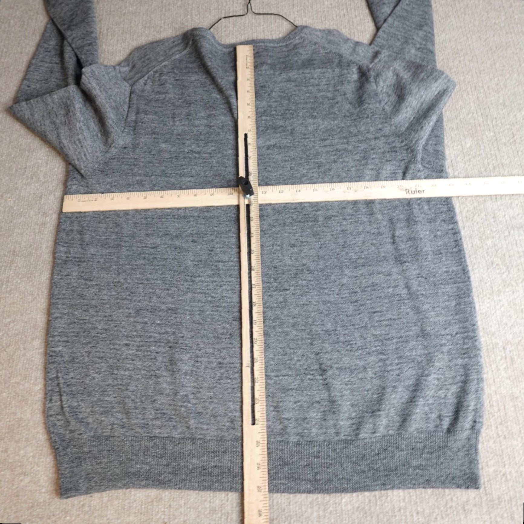 J.Crew J.Crew Sweater XL Gray Heather V-Neck Pullover Men Regular Knit Cotton 35195 NEW Size US XL / EU 56 / 4 - 5 Thumbnail
