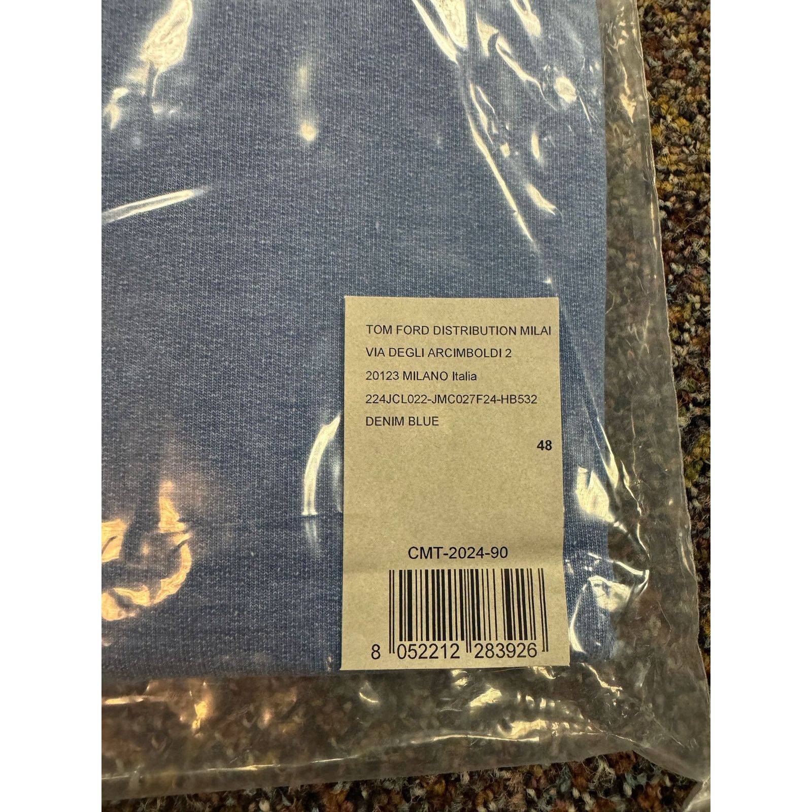 Tom Ford o1rshd1 Sweatshirt in Denim Blue Size US M / EU 48-50 / 2 - 15 Thumbnail