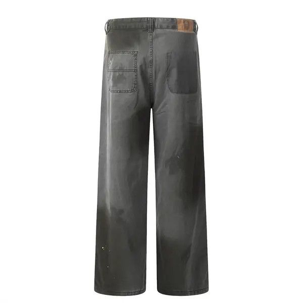 Japanese Brand Eno Distressed punk washed gradient loose straight jeans Size US 32 / EU 48 - 3 Thumbnail