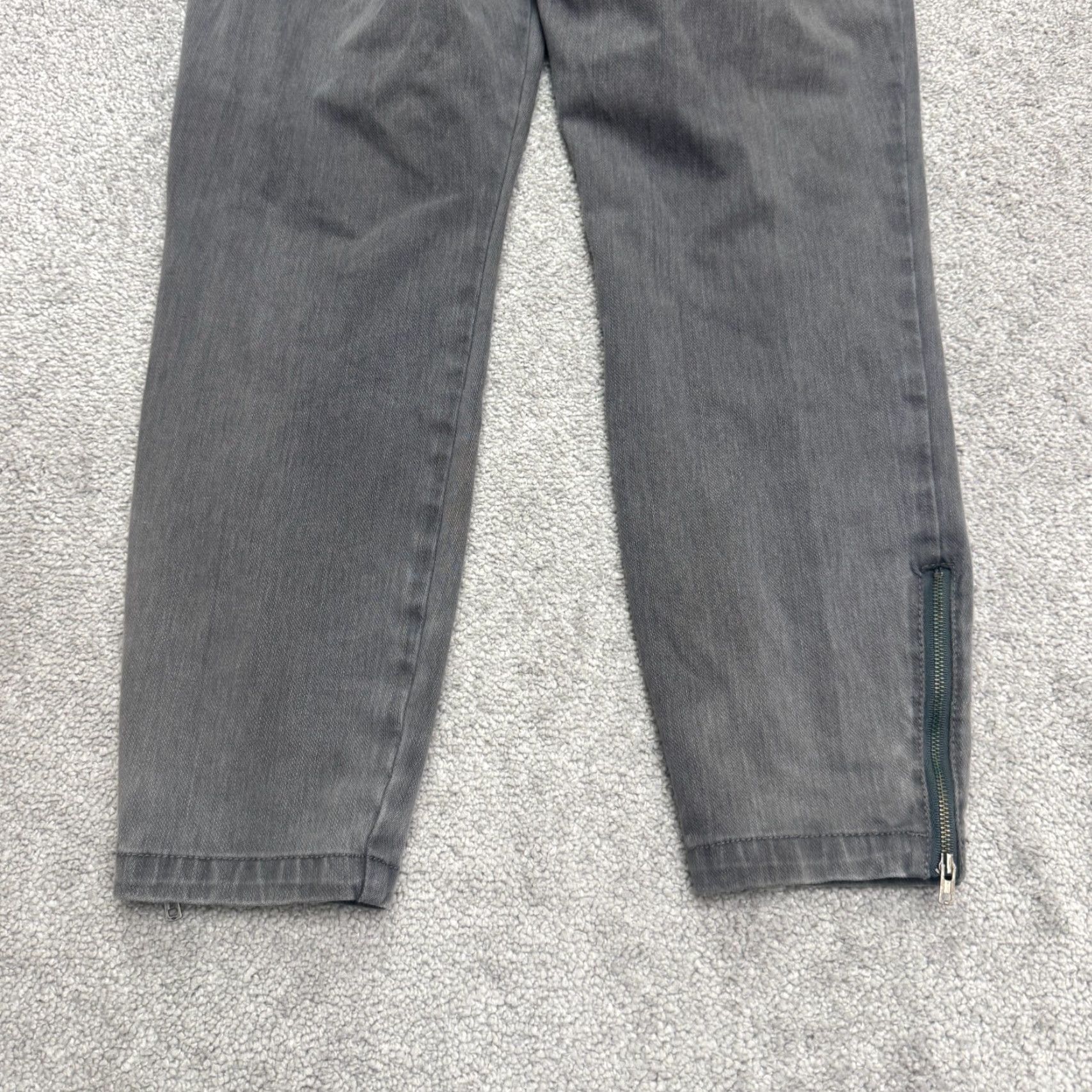J.Crew VINTAGE J.CREW Women's Jeggings Ankle Zip Pull On Denim Pants Size 6 High Rise Gray Stretch Size 28" / US 6 / IT 42 - 3 Thumbnail