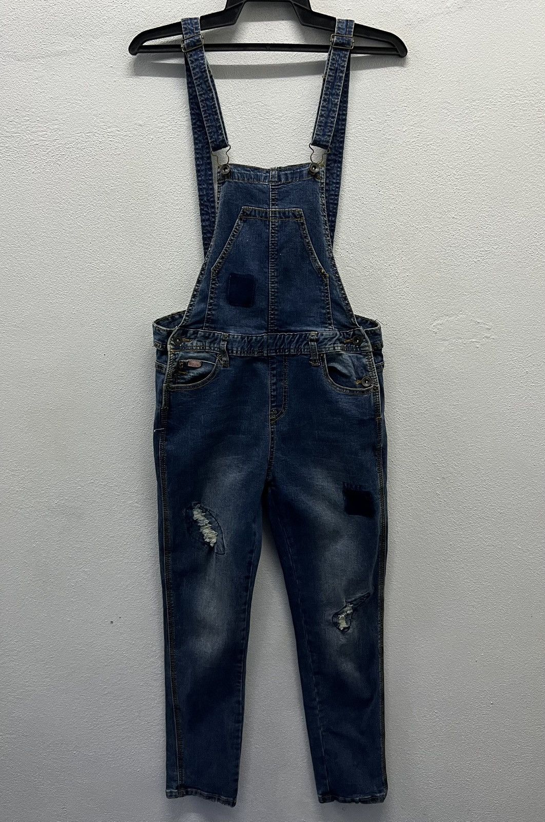 Japanese Brand × Vintage Stradivarius Distressed Denim Overalls Size EUR 38 / USA 6 / Size US 32 / EU 48 - 1 Thumbnail