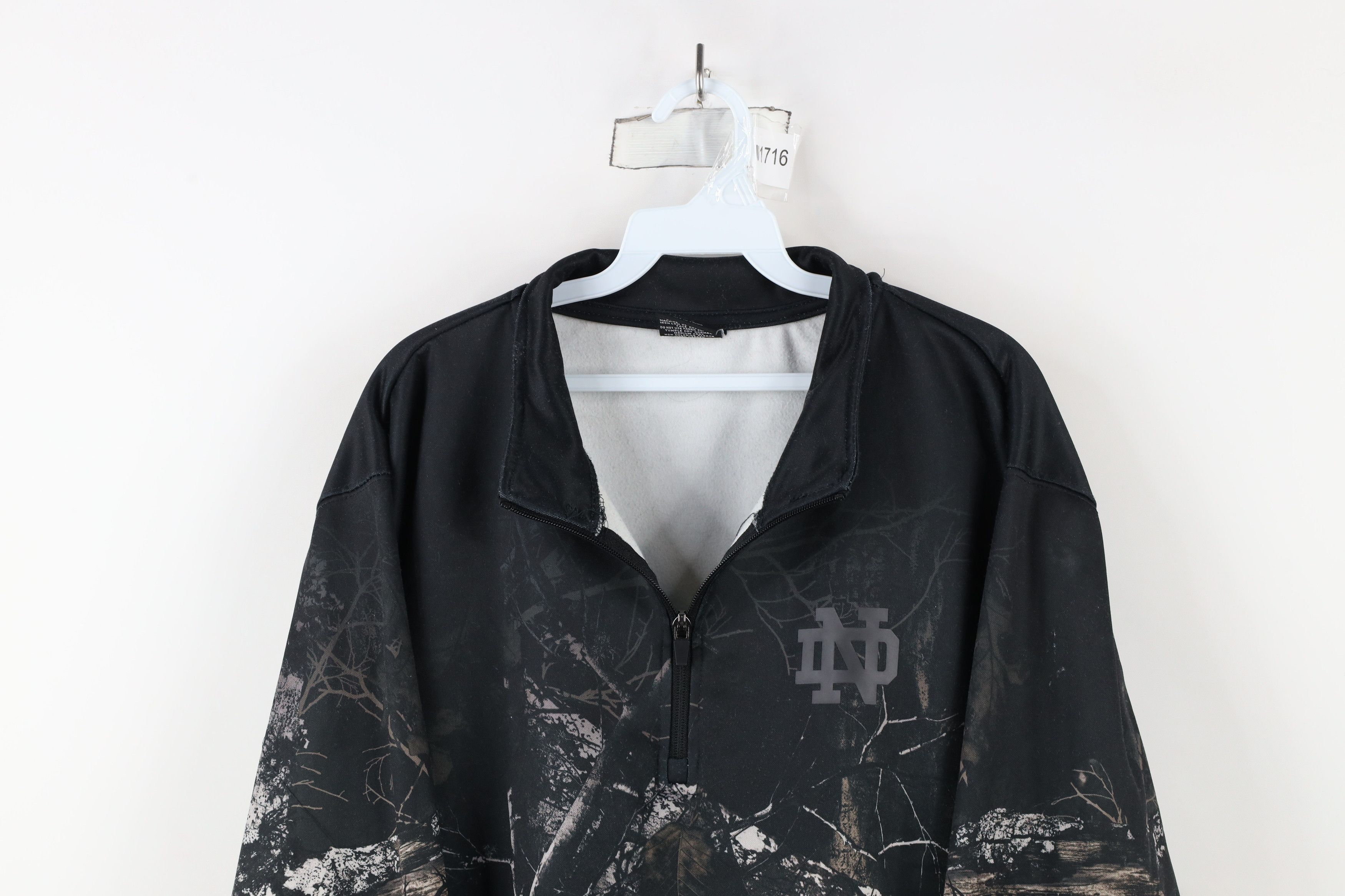 Vintage Vintage Camouflage Dame University Half Zip Pullover Sweater Size US XL / EU 56 / 4 - 2 Thumbnail