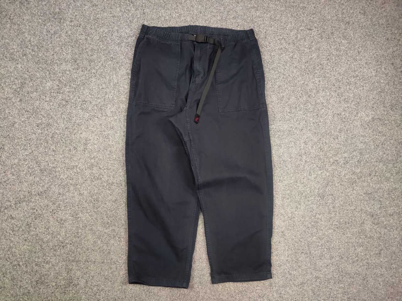Gramicci Gramicci Japanese Design Dark Blue Canvas Cropped Pants Size US 34 / EU 50 - 6 Thumbnail