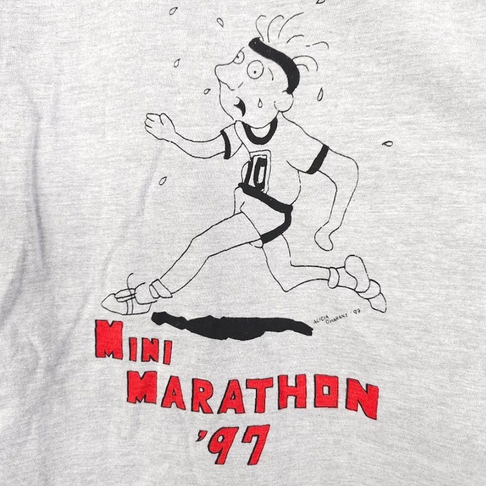 Vintage VINTAGE Mini Marathon T Shirt Mens Size Medium 90s Union Texas Pakistan Karachi Gray Cotton Crew Neck Short Sleeve Graphic Tee Size US M / EU 48-50 / 2 - 5 Thumbnail